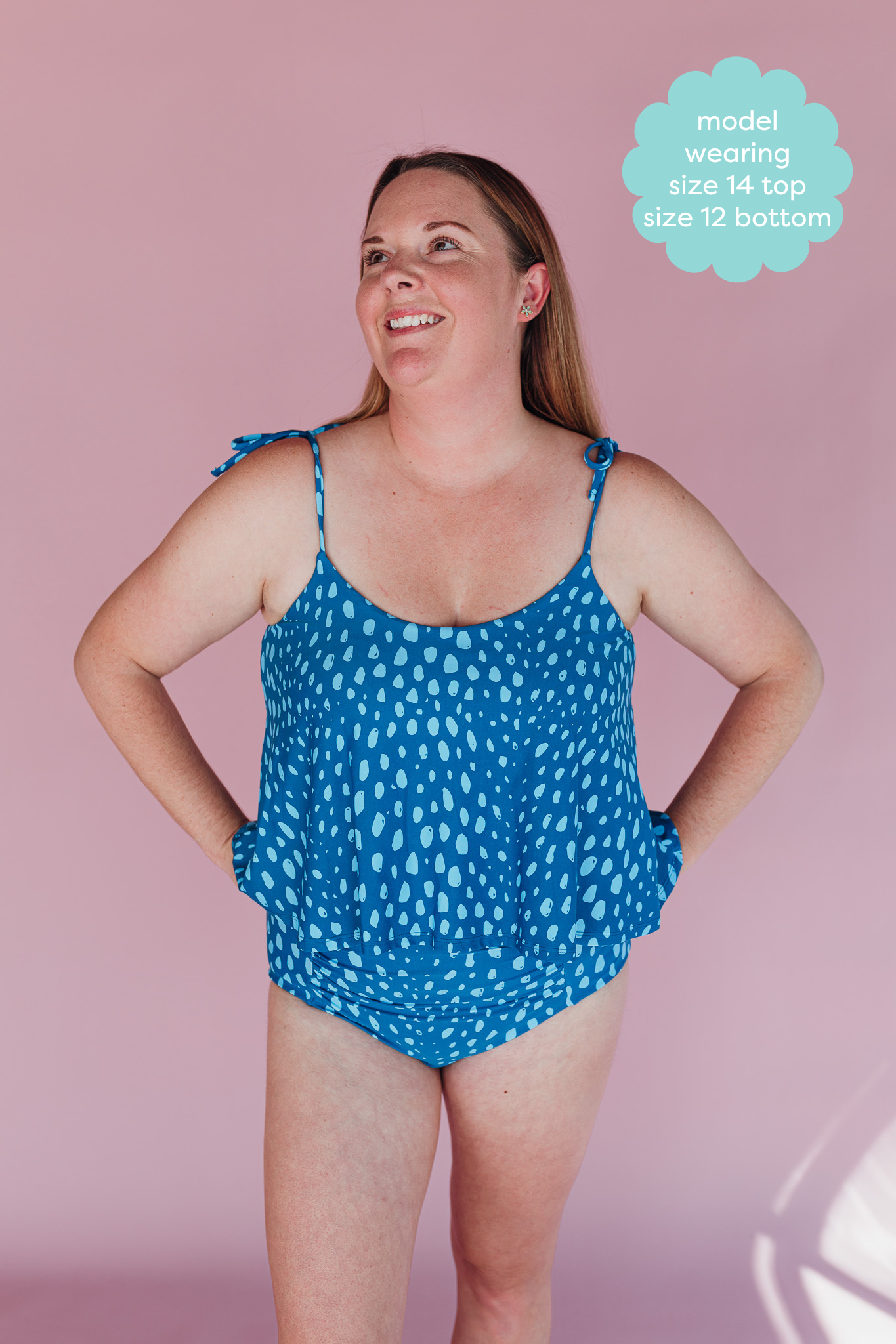 Swing Top Spotted in Blue
