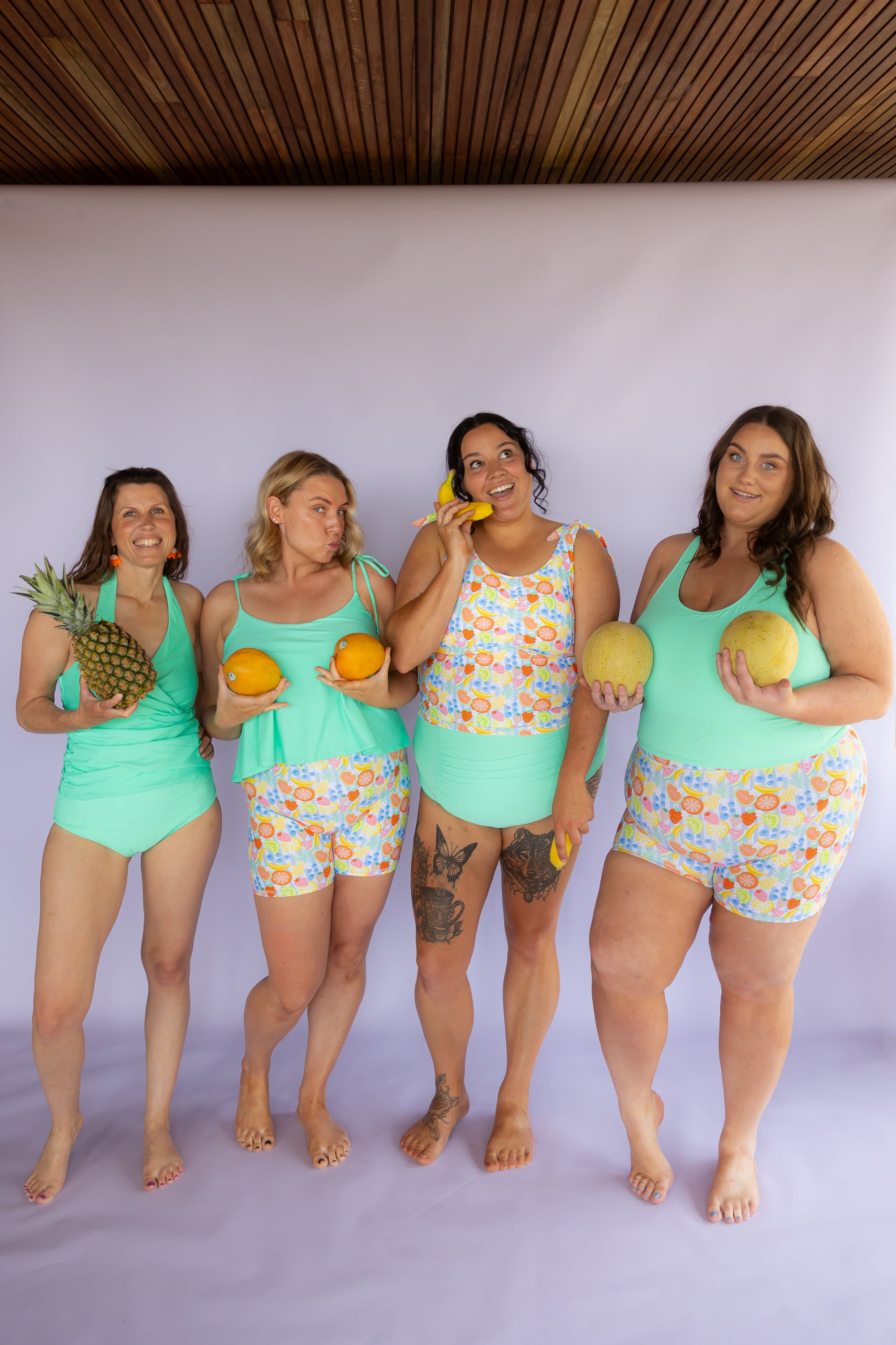 High Waisted Bottoms Seafoam(Textured Fabric)