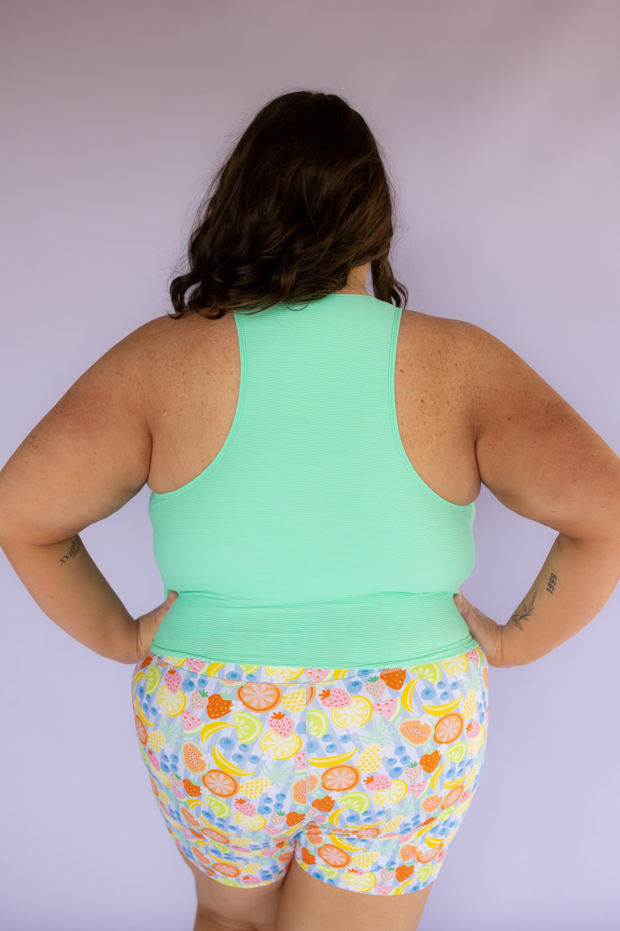 Racer Back Top Seafoam (Textured Fabric)