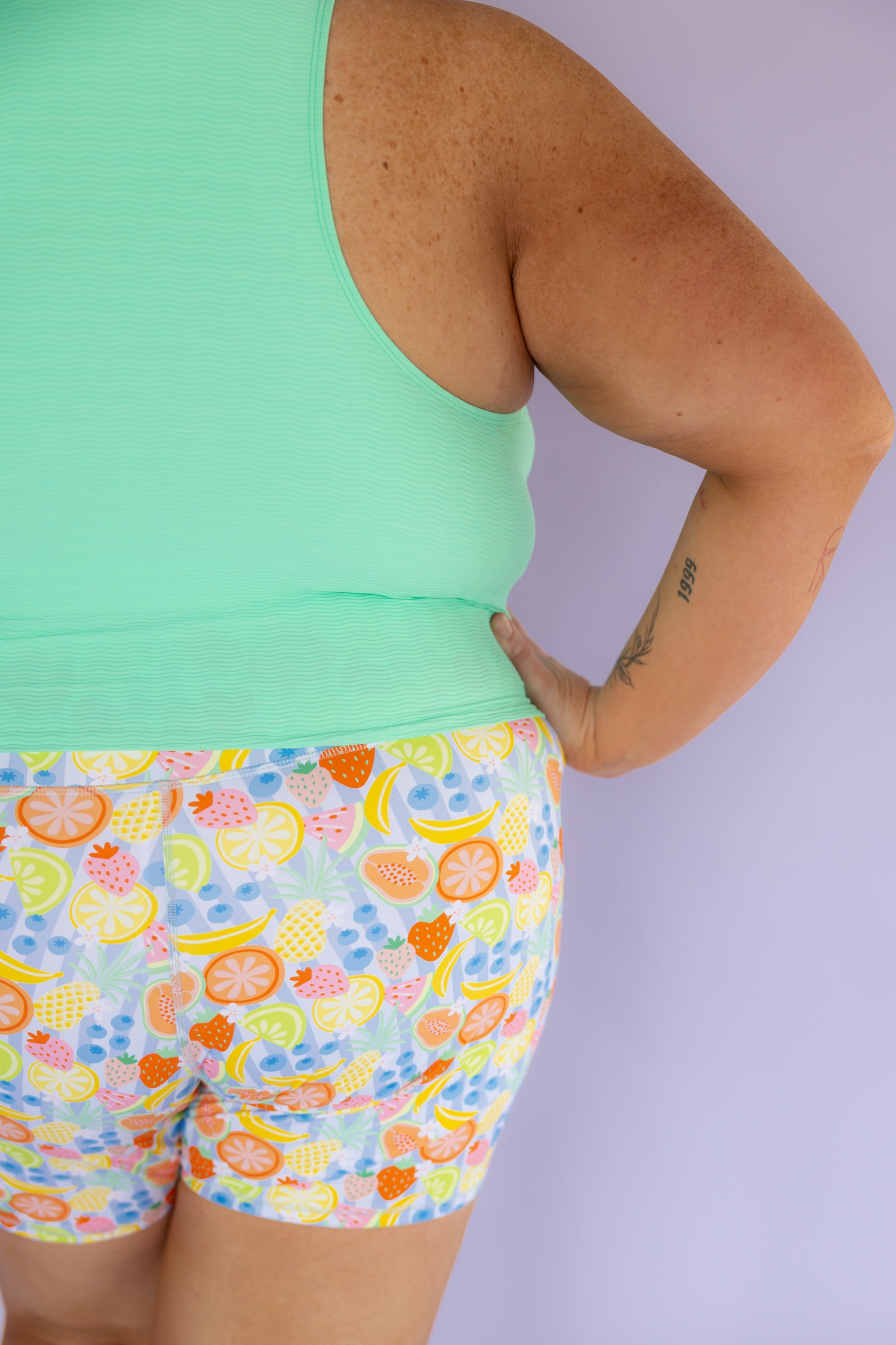 Racer Back Top Seafoam (Textured Fabric)