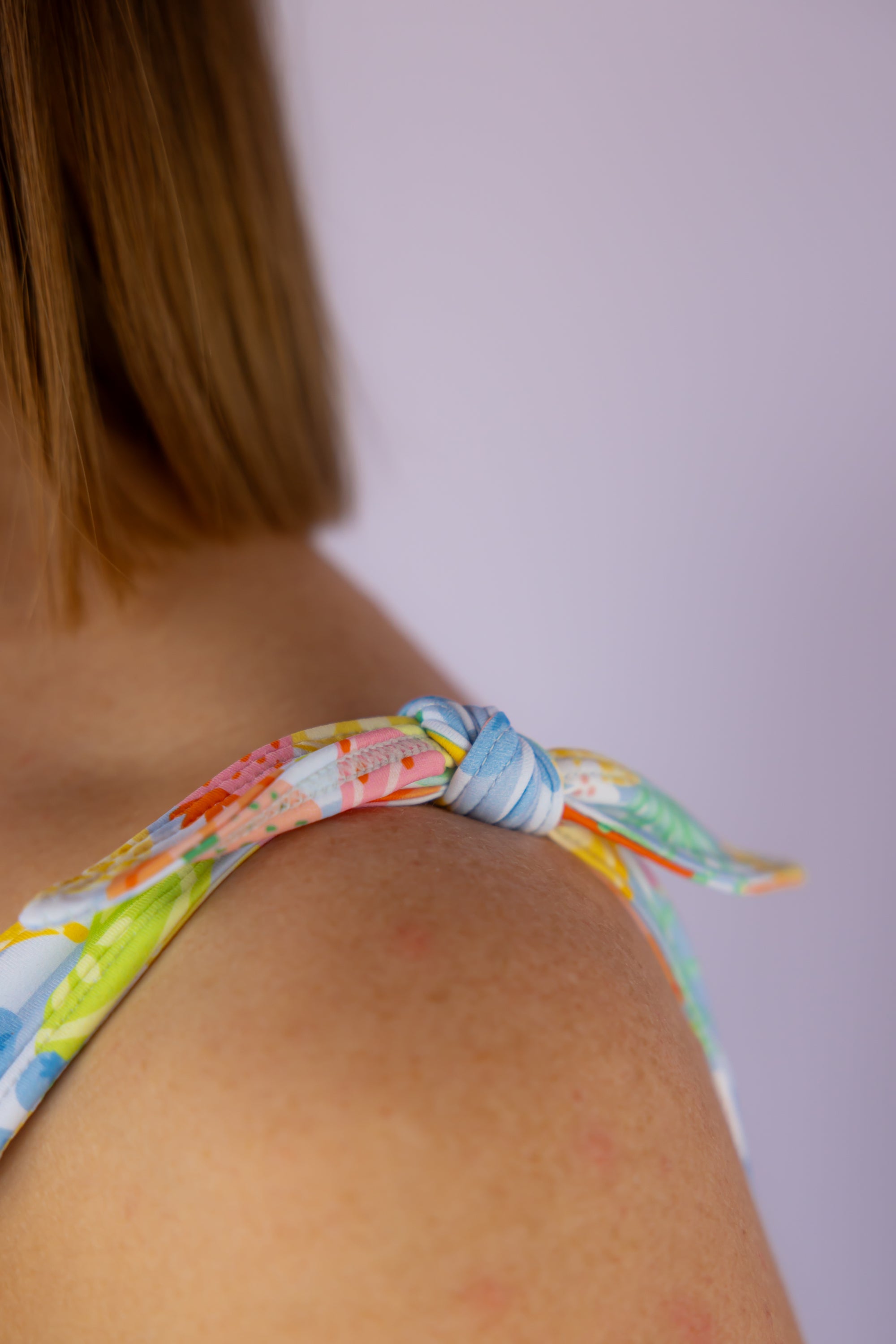 Shoulder Tie Top Fruit Fiesta