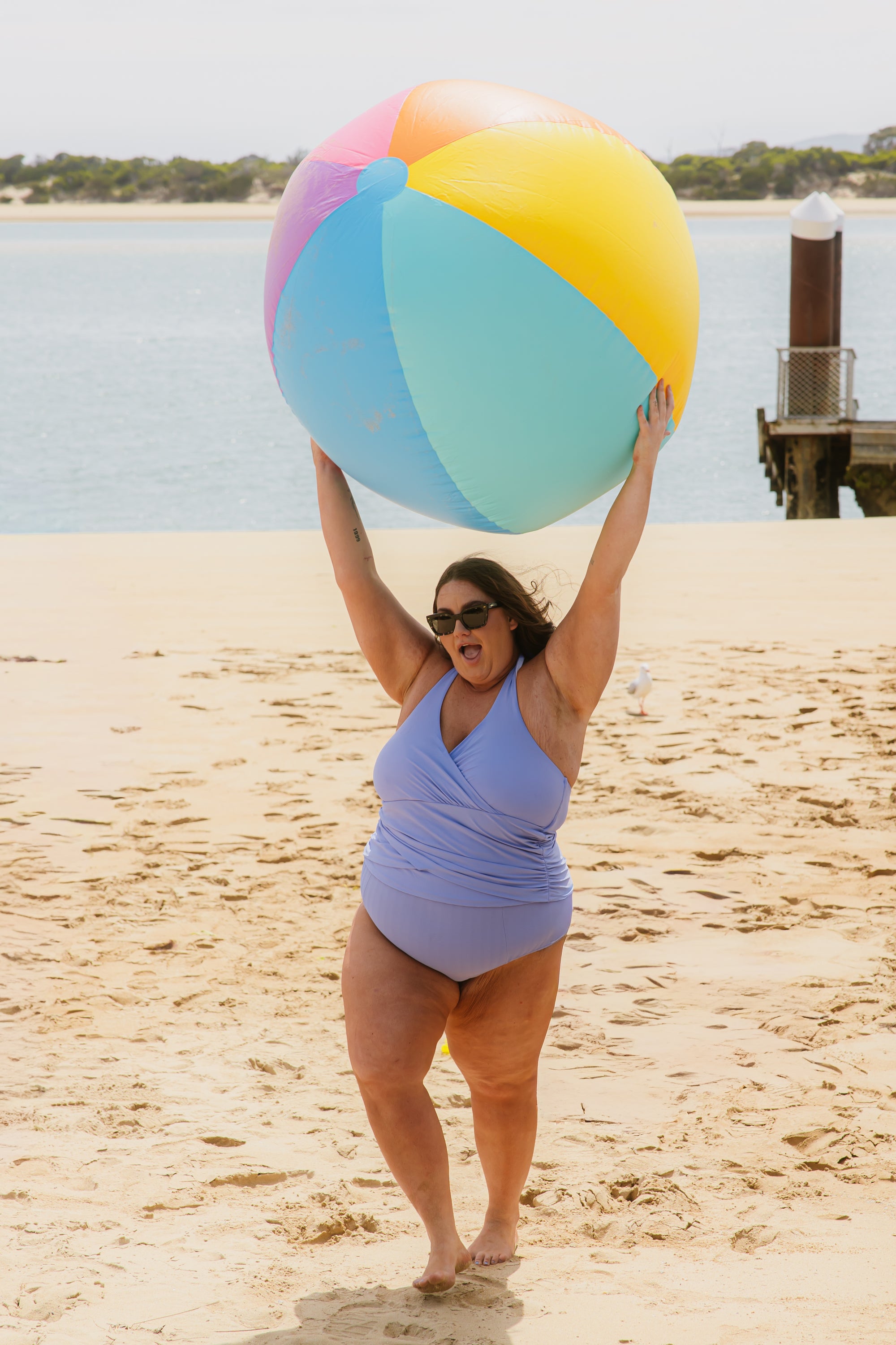 Criss-Cross Halter Top Cornflower
