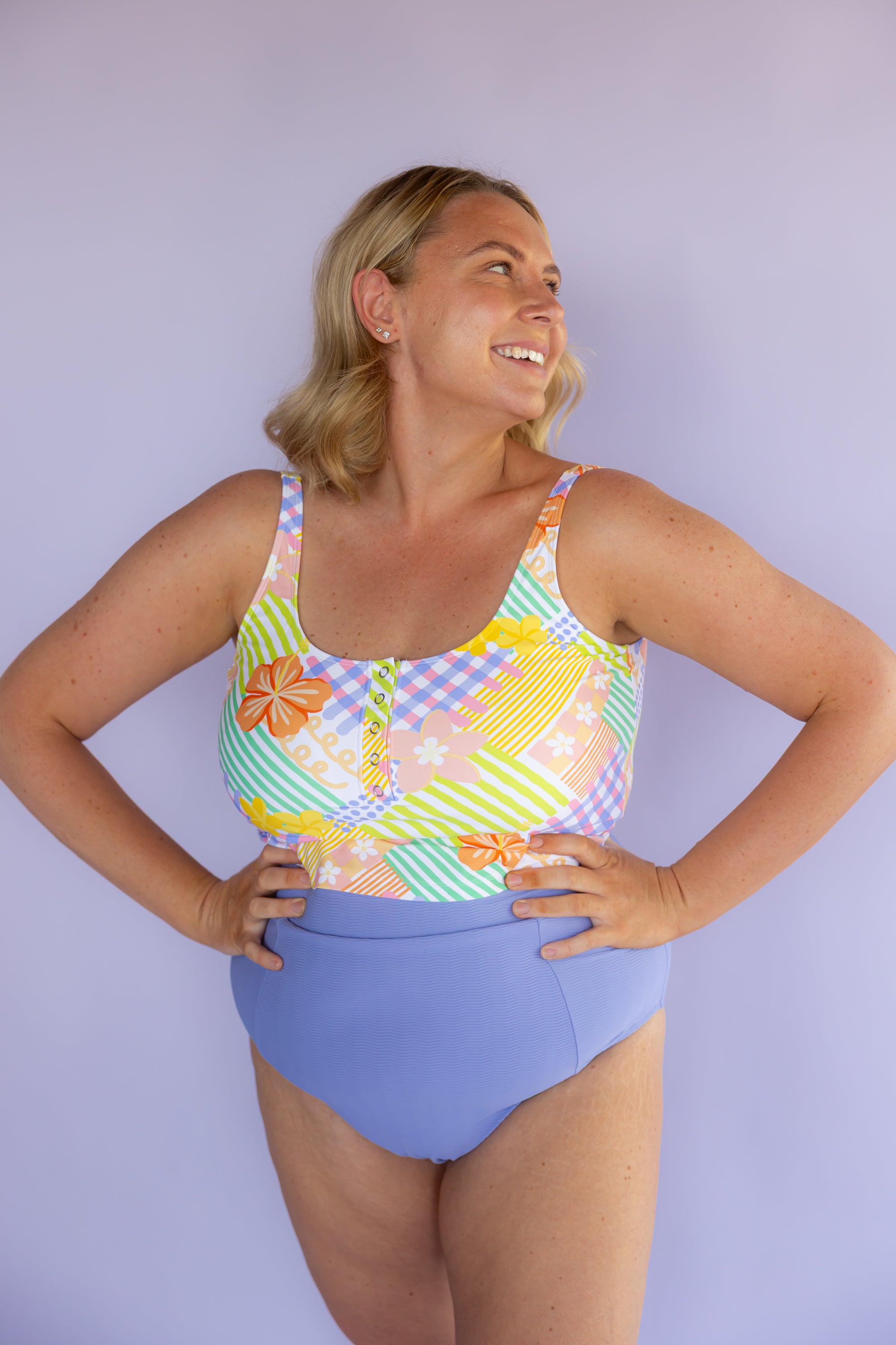 High Cut Bottoms Cornflower (Textured Fabric)