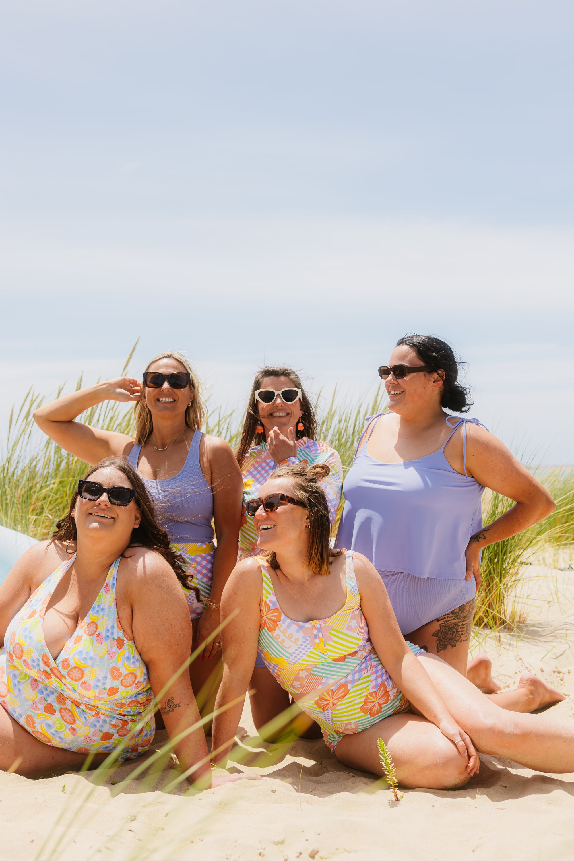 Racer Back Top Cornflower (Textured Fabric)