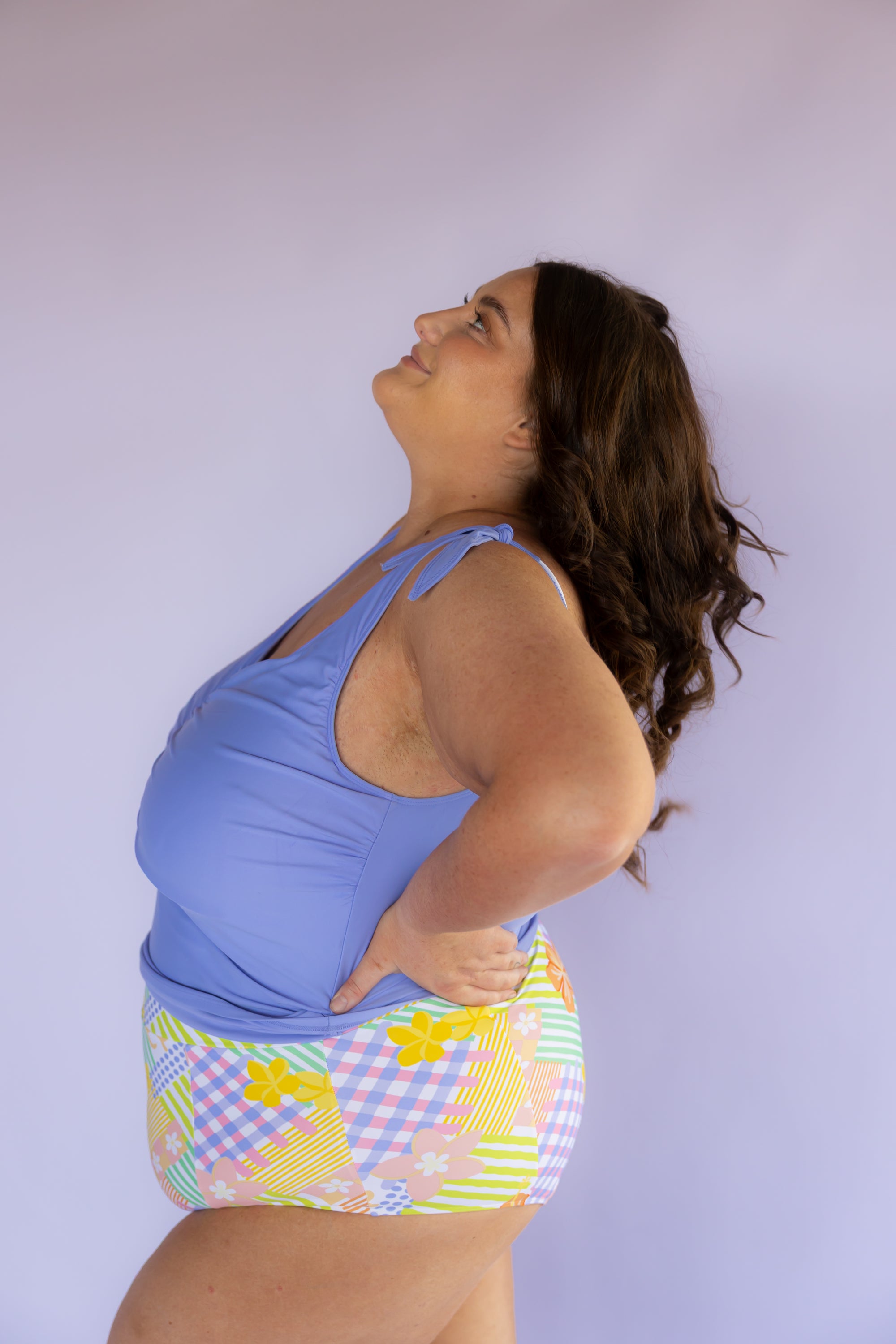 High Cut Bottoms Tropical Patch