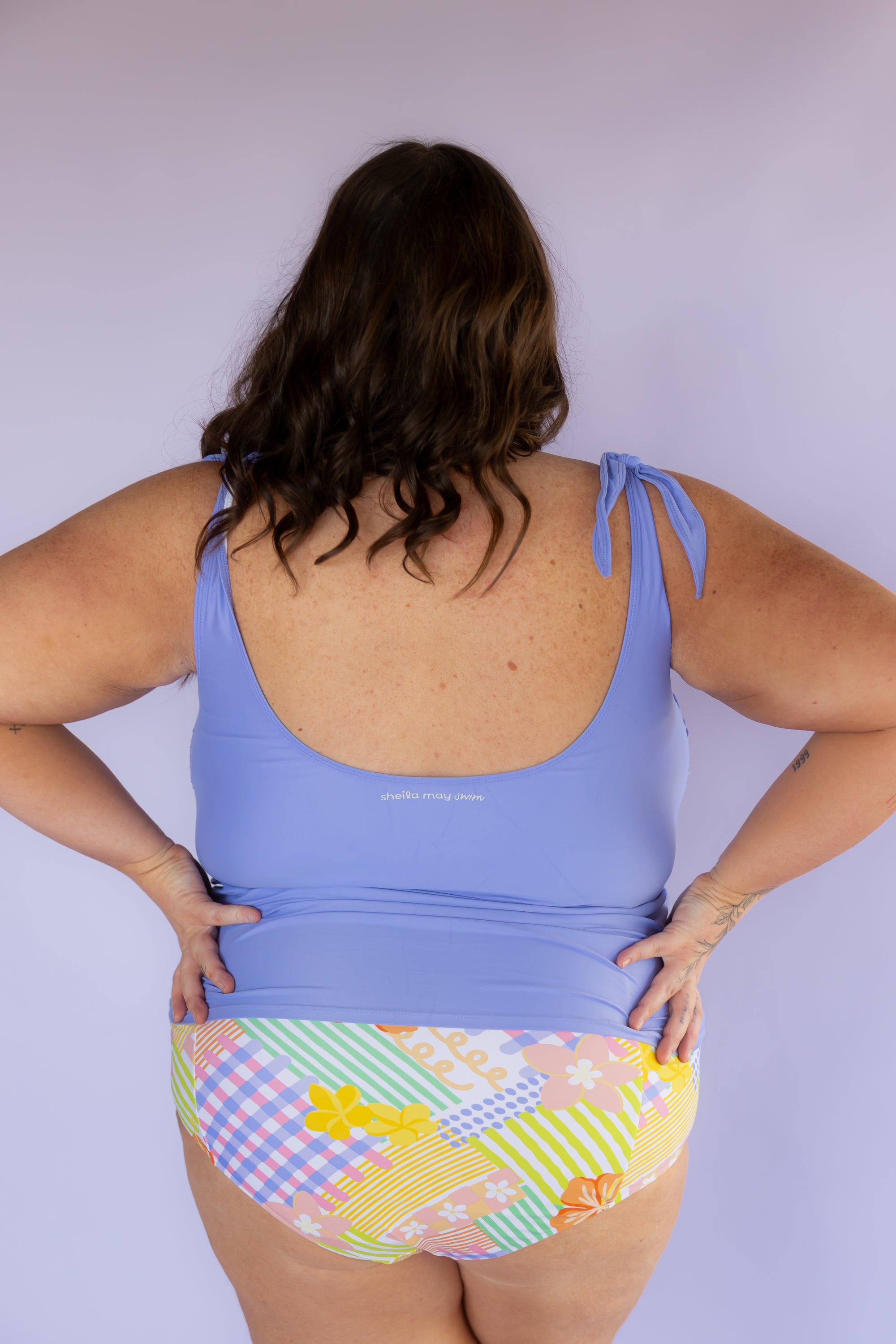 Embrace Top Cornflower