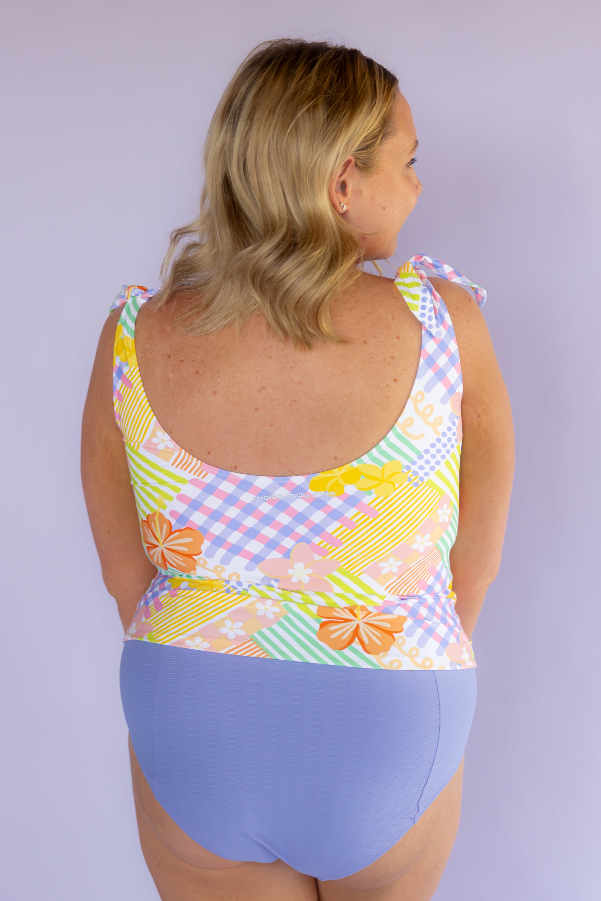 High Cut Bottoms Cornflower (Textured Fabric)