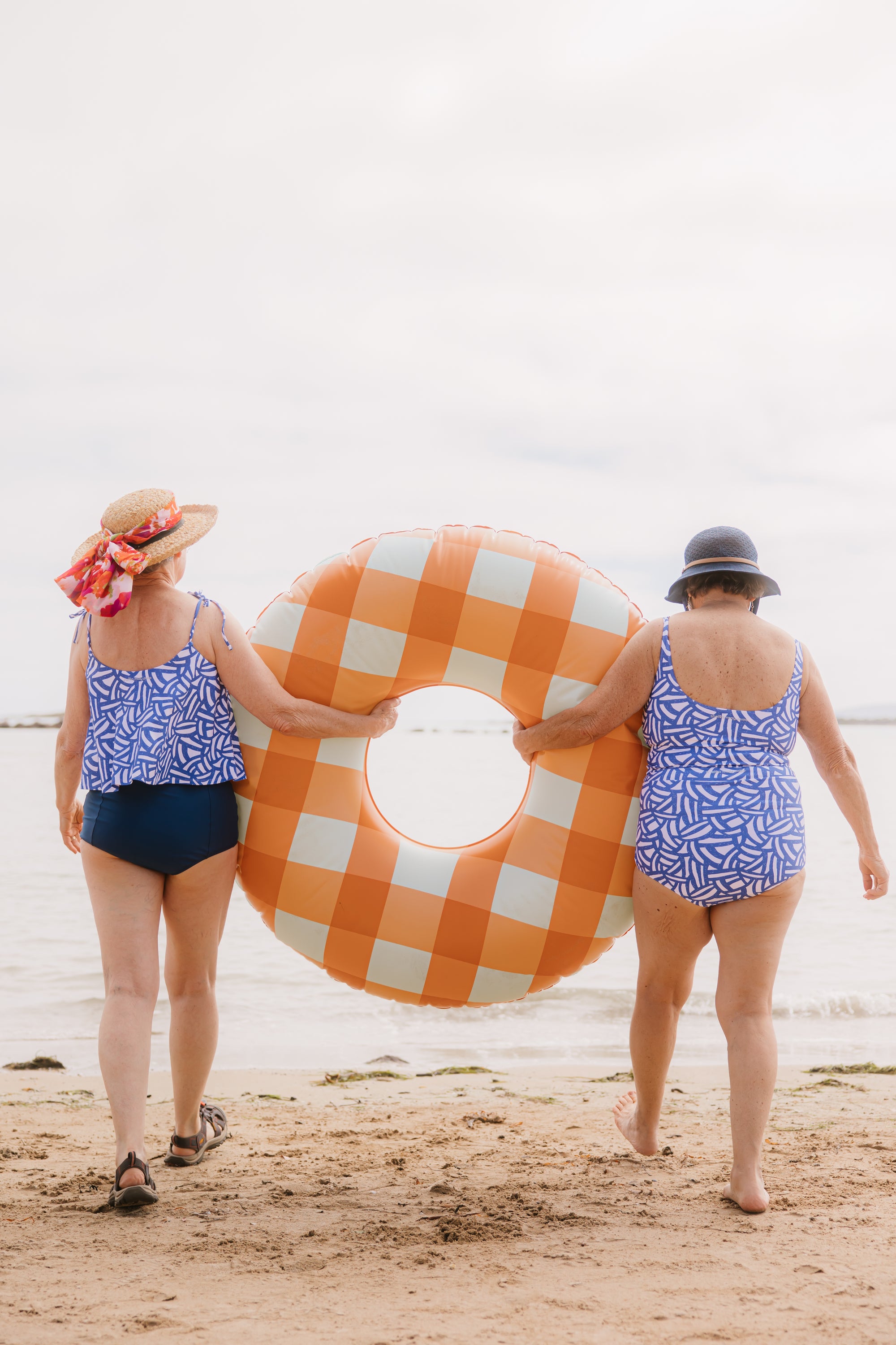 Ruched High Waisted Bottoms Stripe Delight