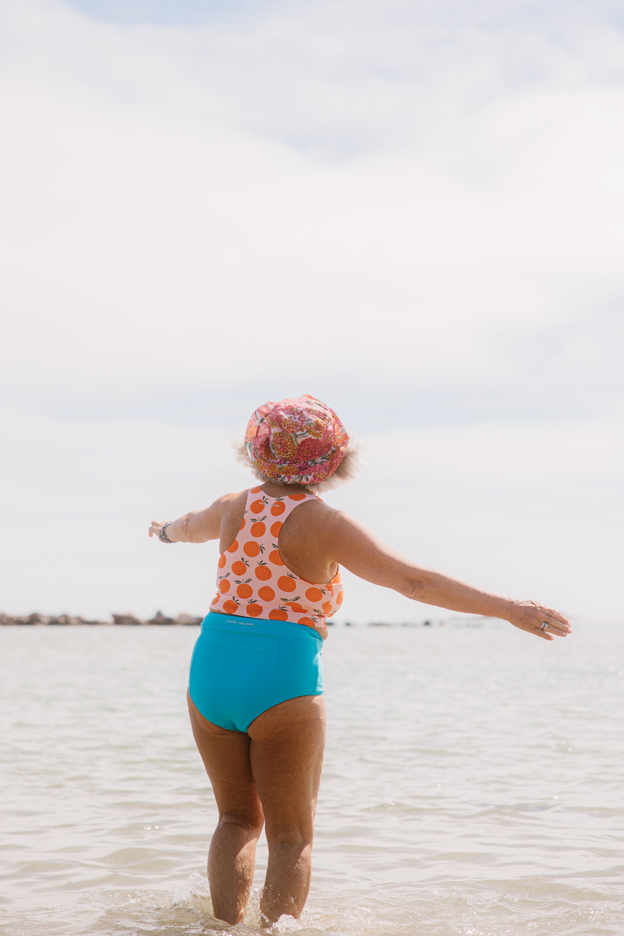 Racer Back Top Oranges