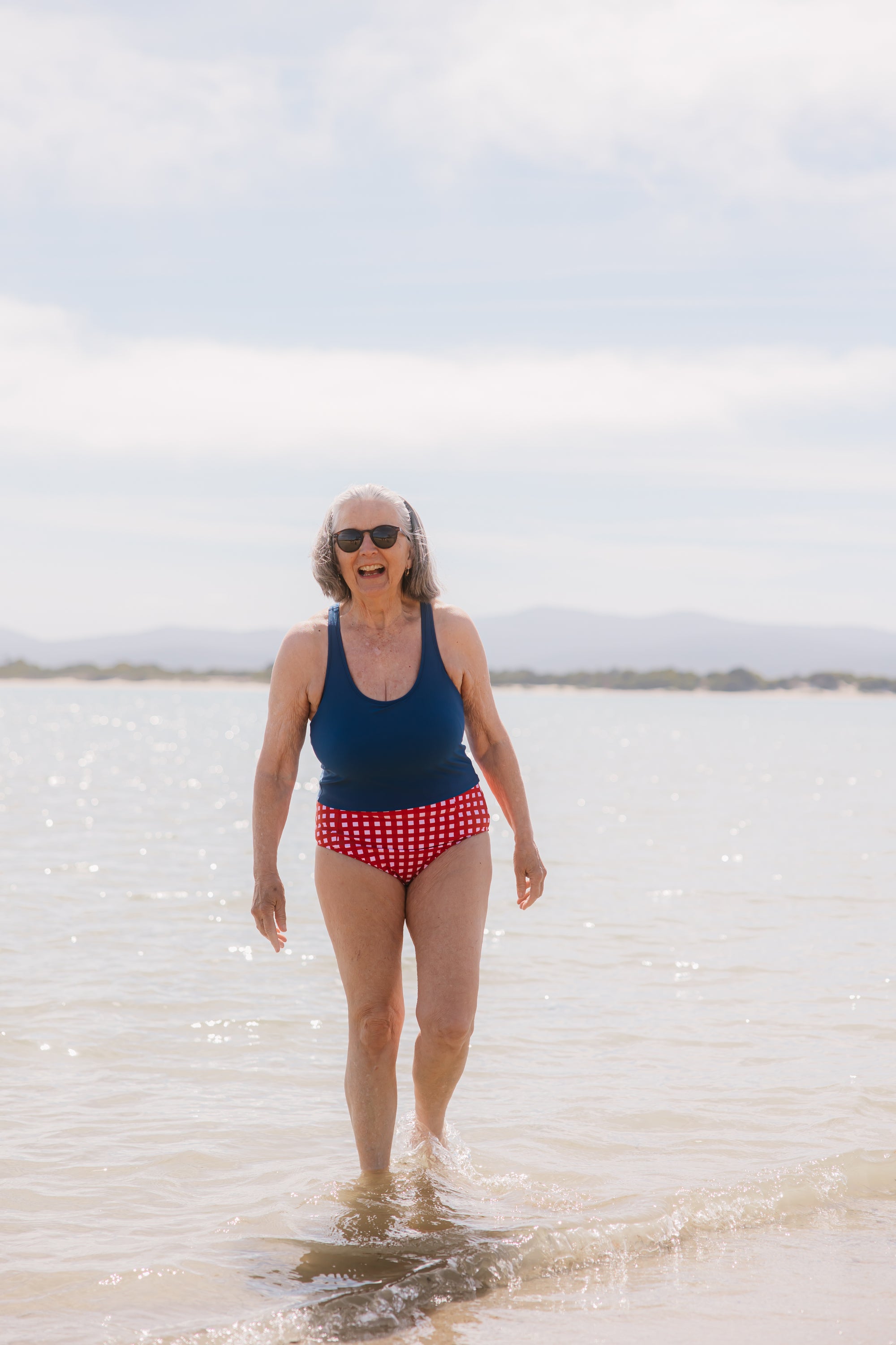 Racer Back Top French Navy