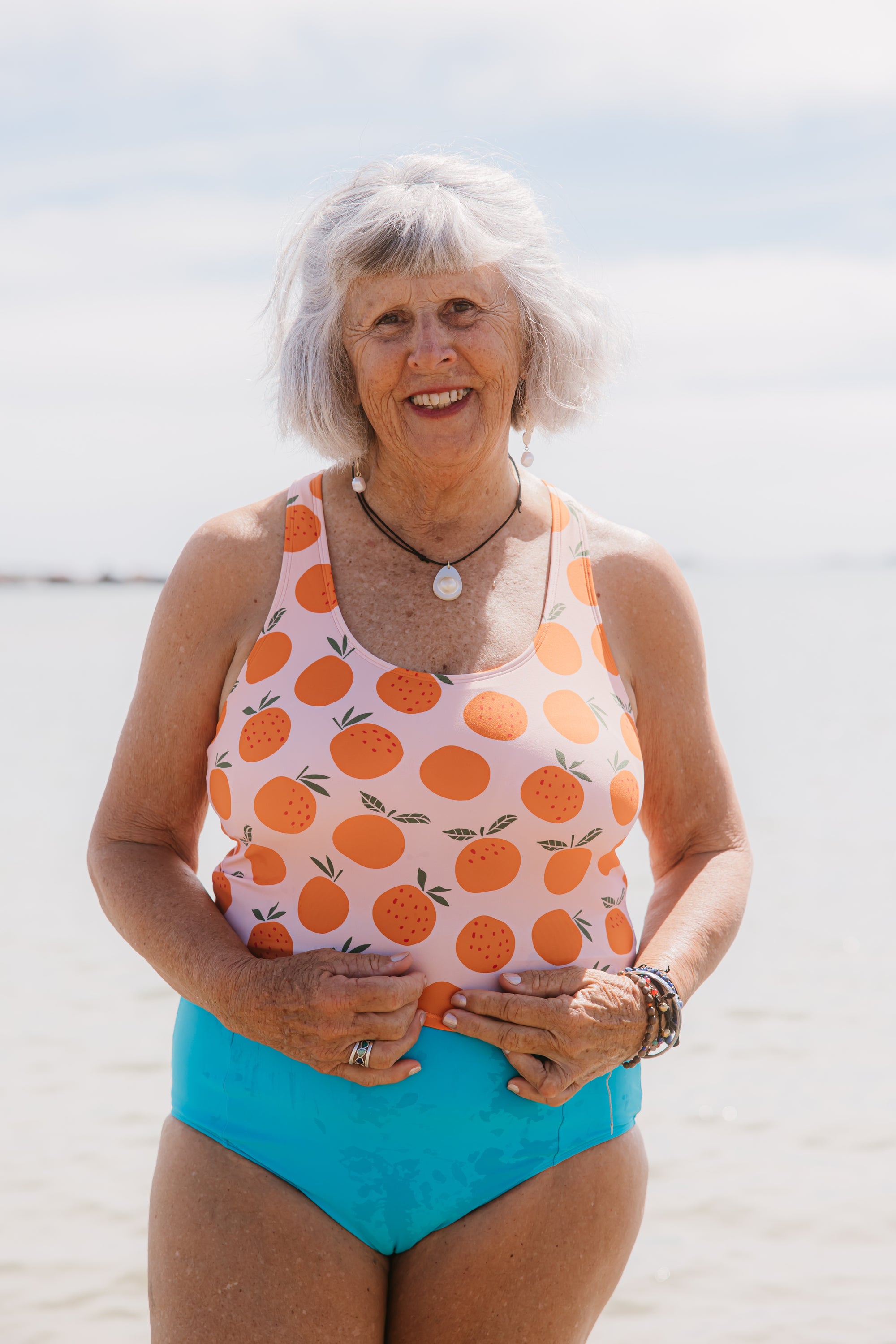 Racer Back Top Oranges