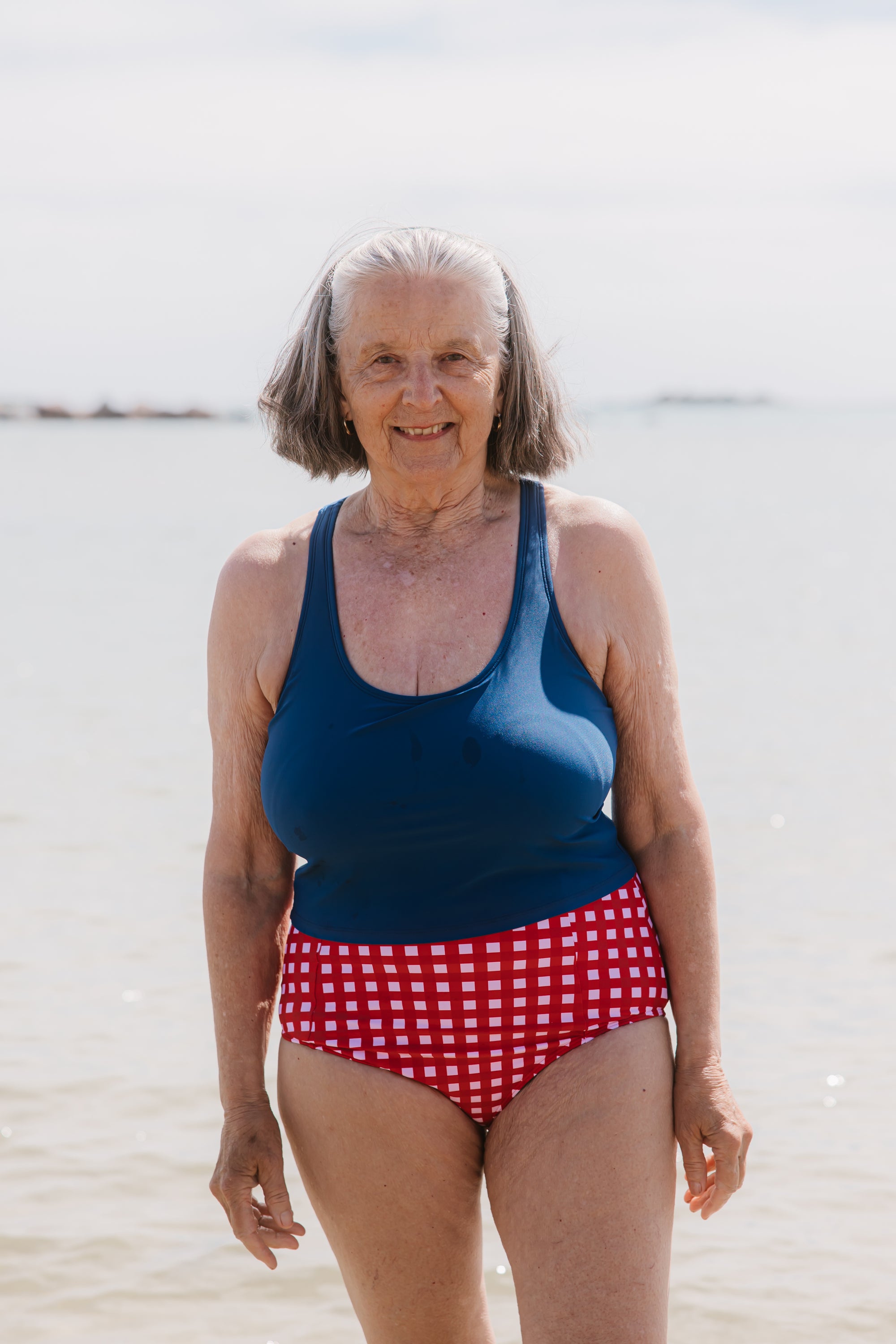 Racer Back Top French Navy