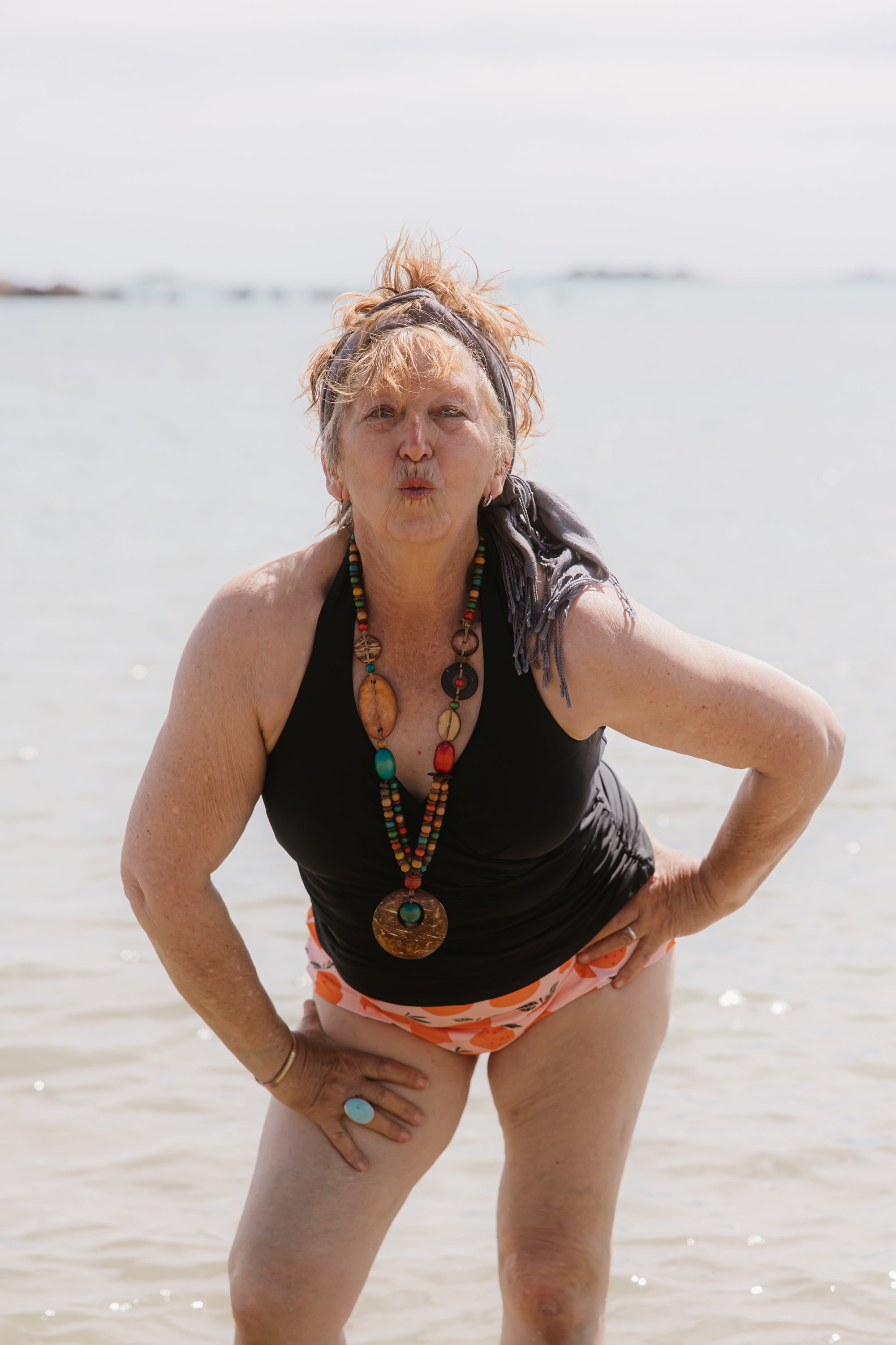 Criss-Cross Halter Top Black