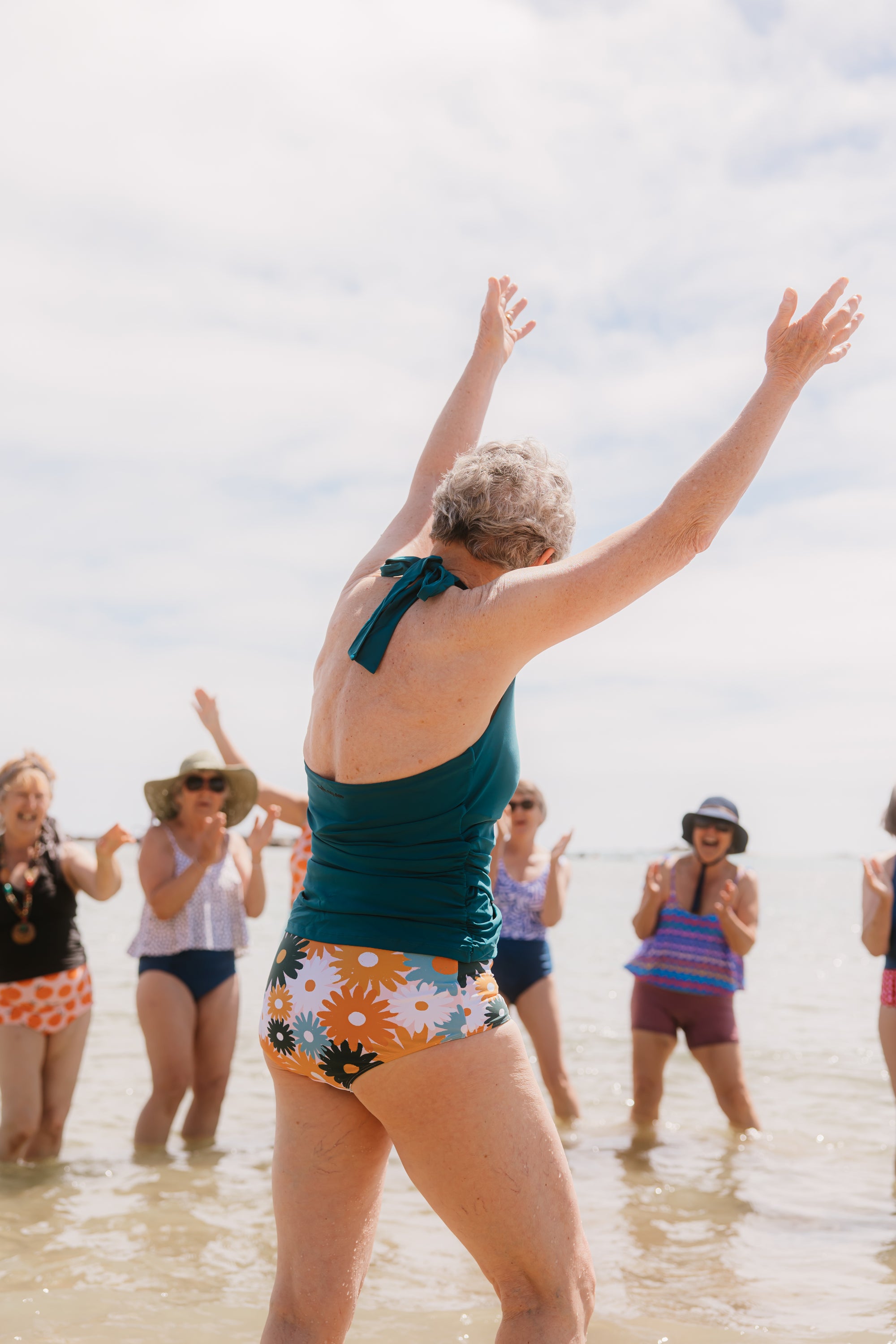 Criss-Cross Halter Top Peacock
