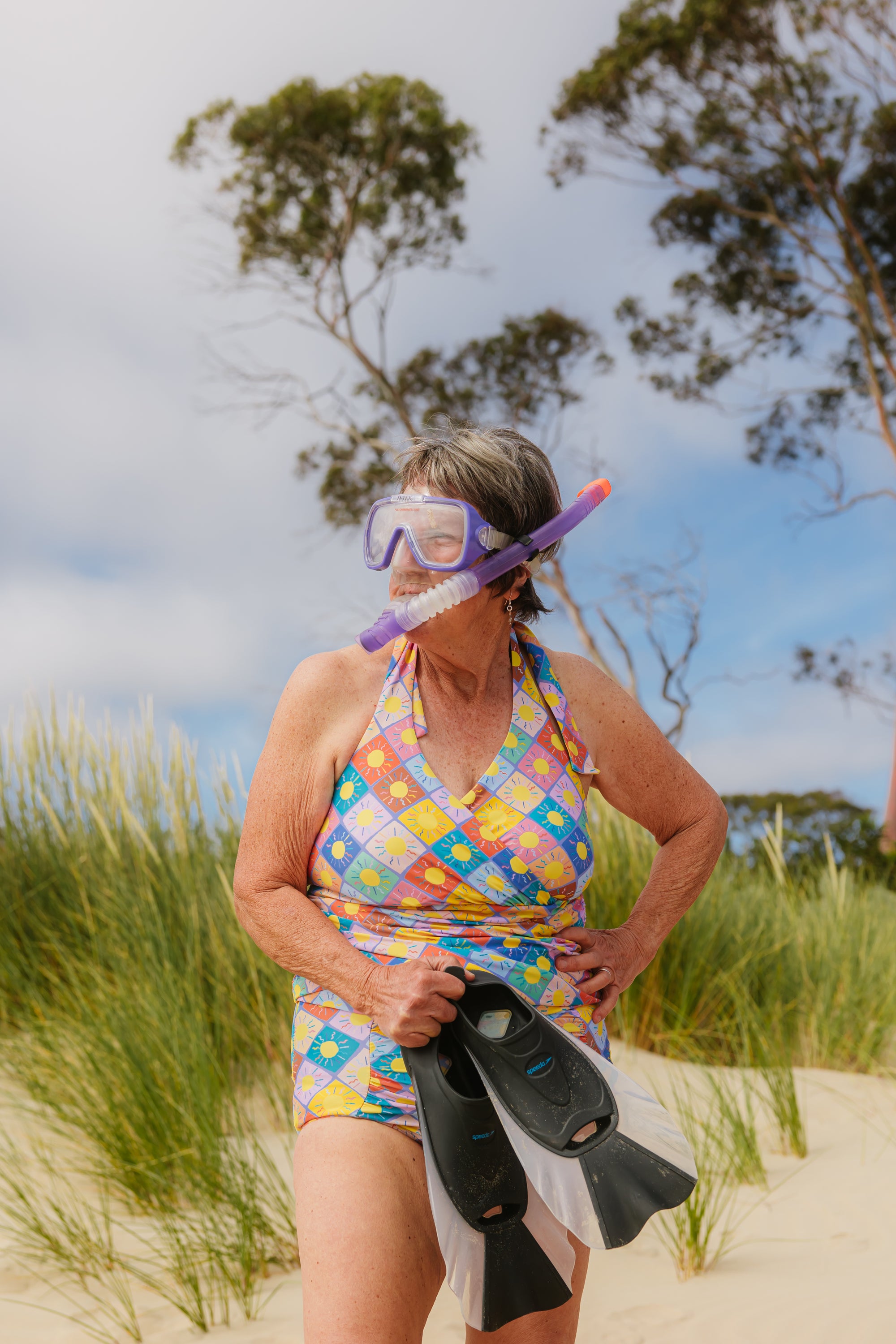 Criss-Cross Halter Top Here Comes The Sun