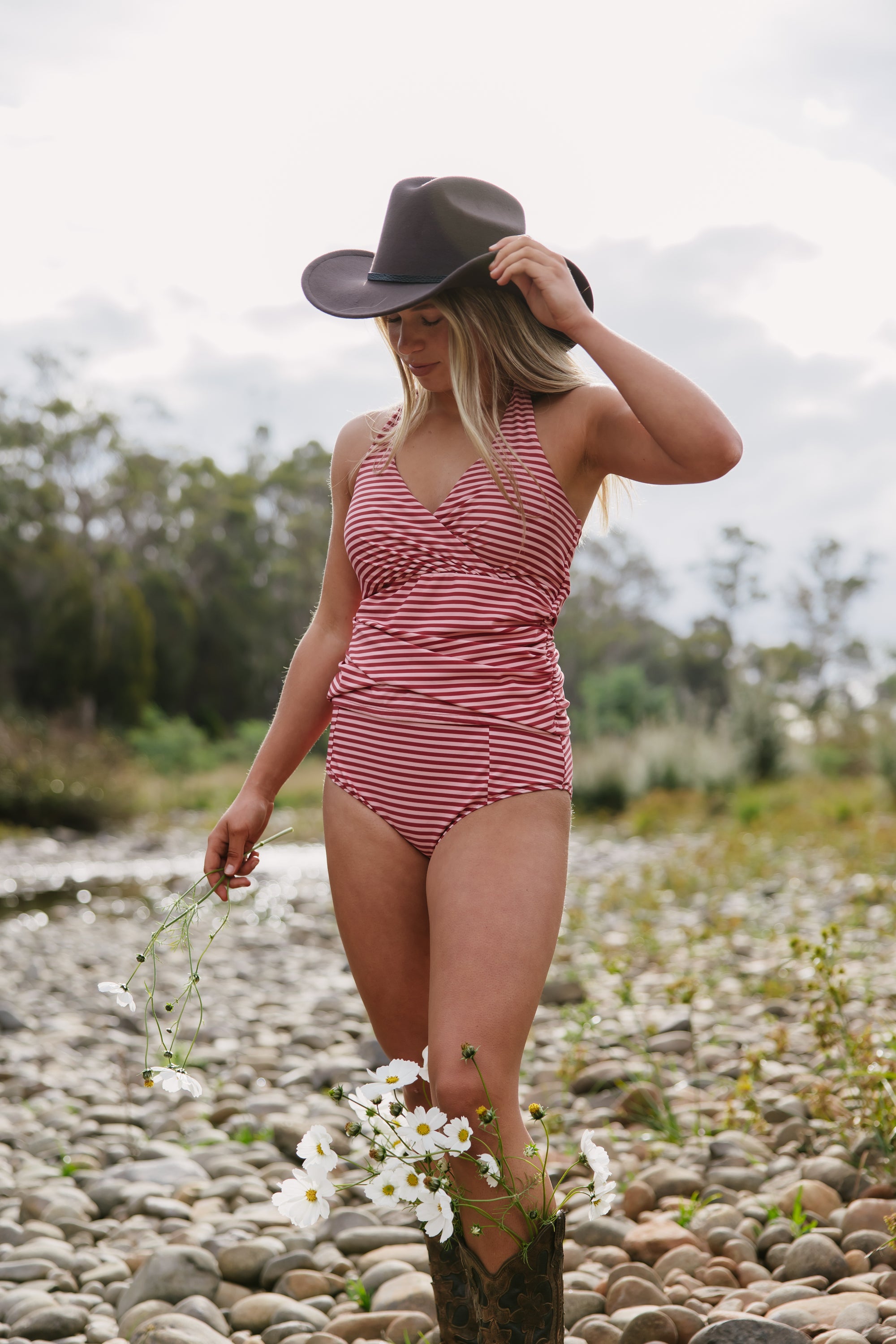 High Waisted Bottoms Candy Stripe
