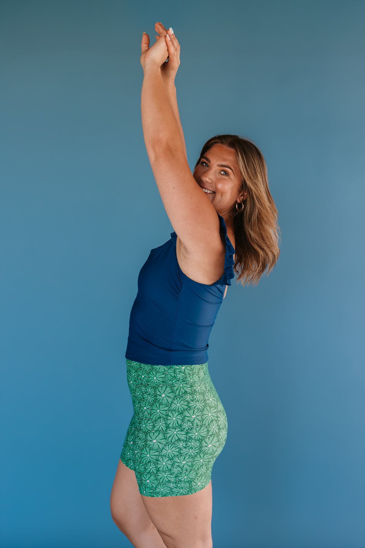Pre-Order: Frill Shoulder Tank French Navy