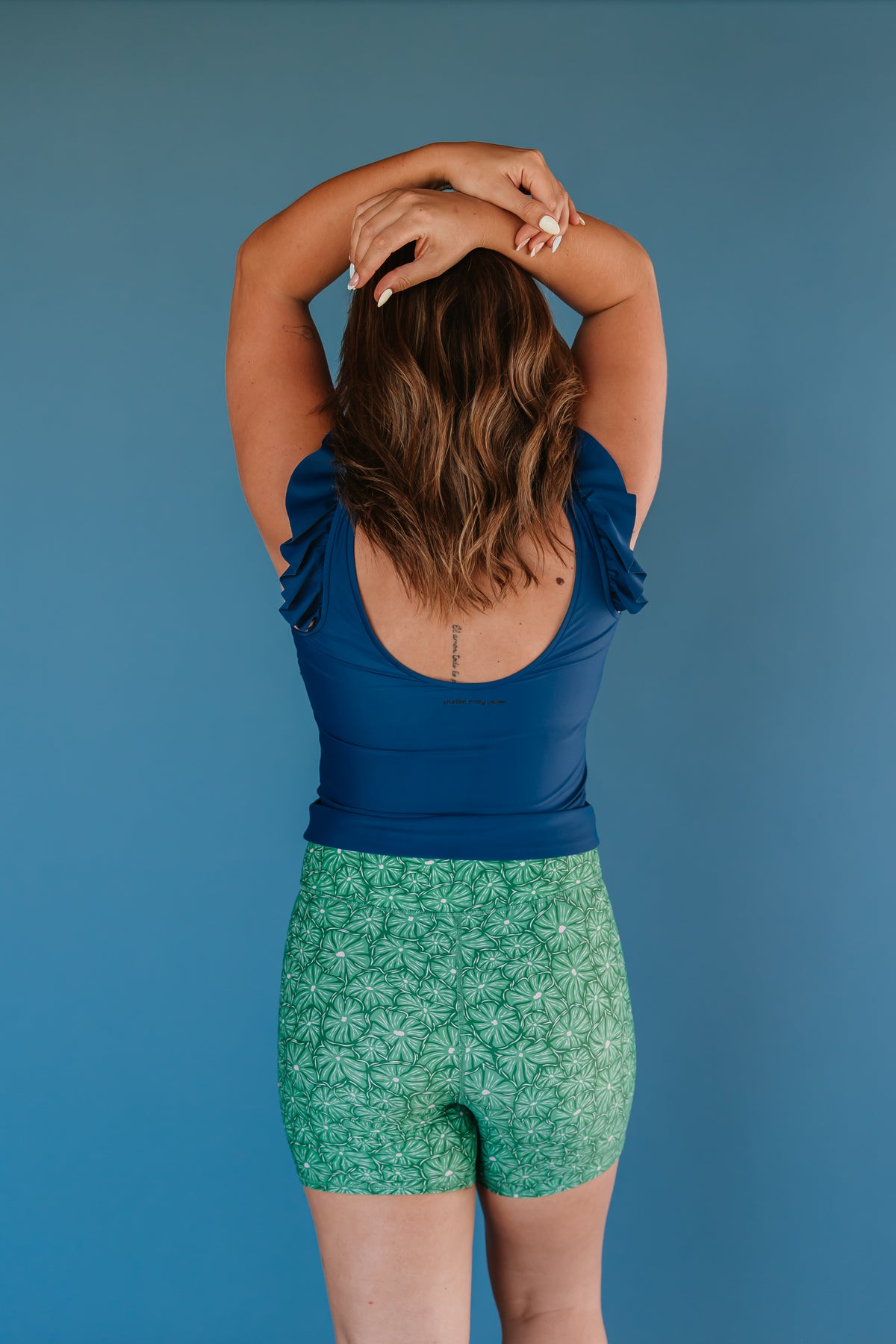 Pre-Order: Frill Shoulder Tank French Navy