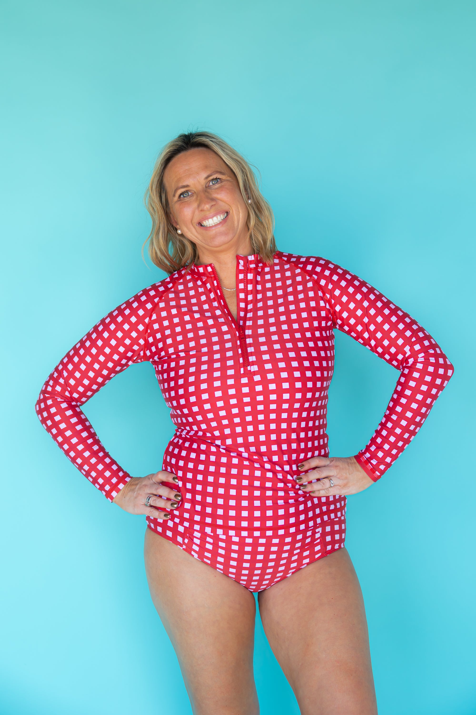 Sun Kissed Rashie Watermelon Check