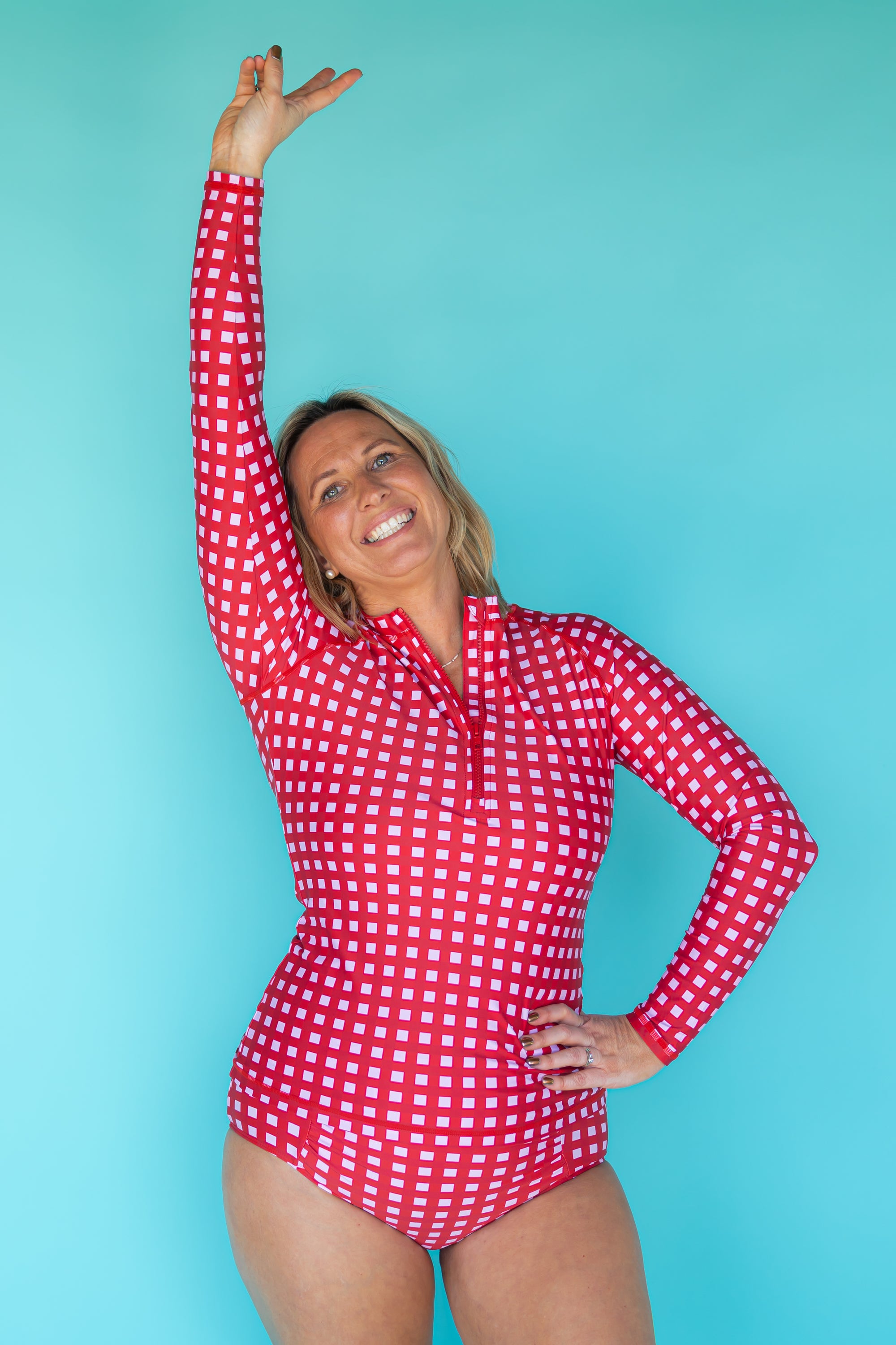 Sun Kissed Rashie Watermelon Check