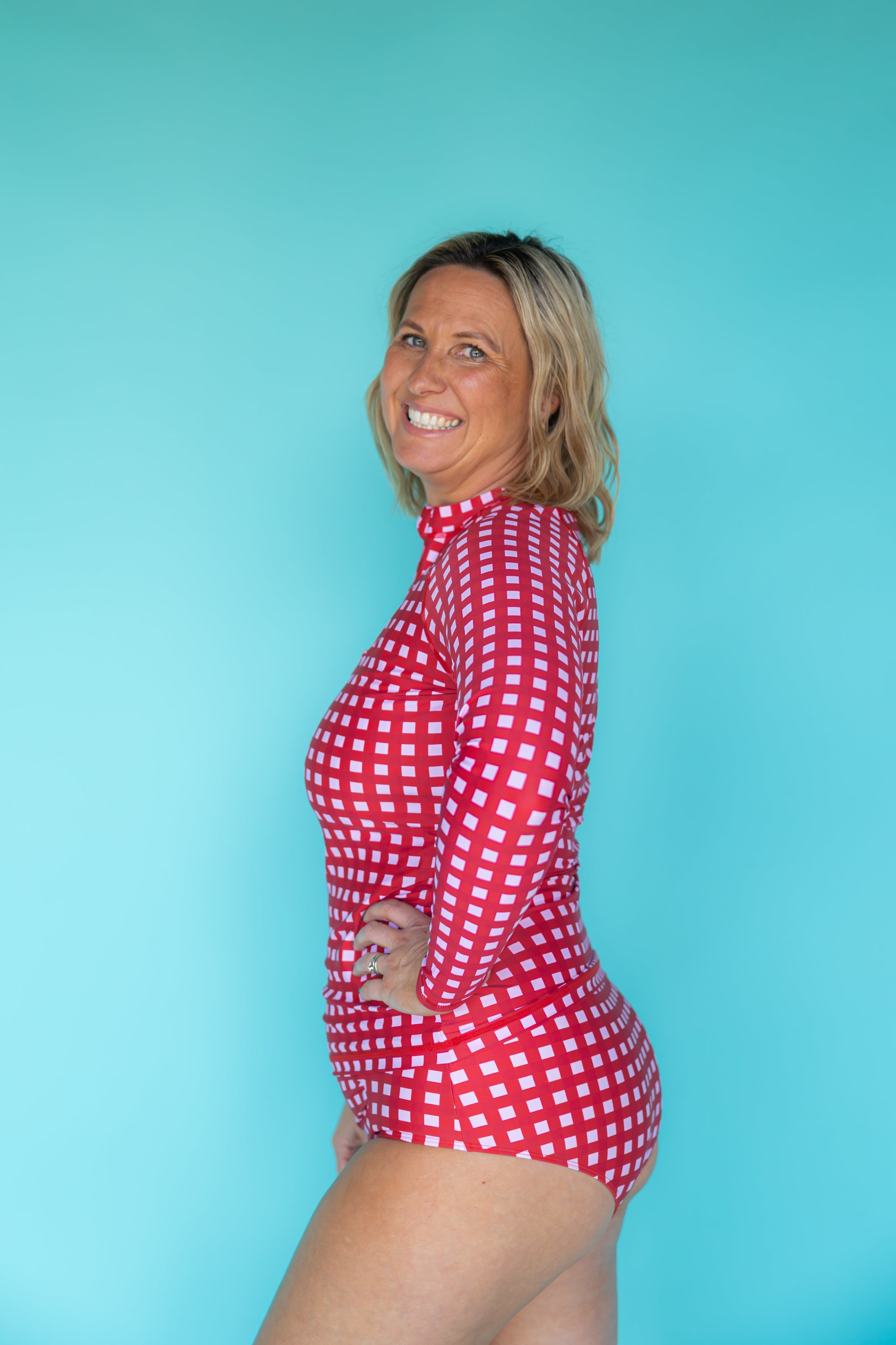 Sun Kissed Rashie Watermelon Check