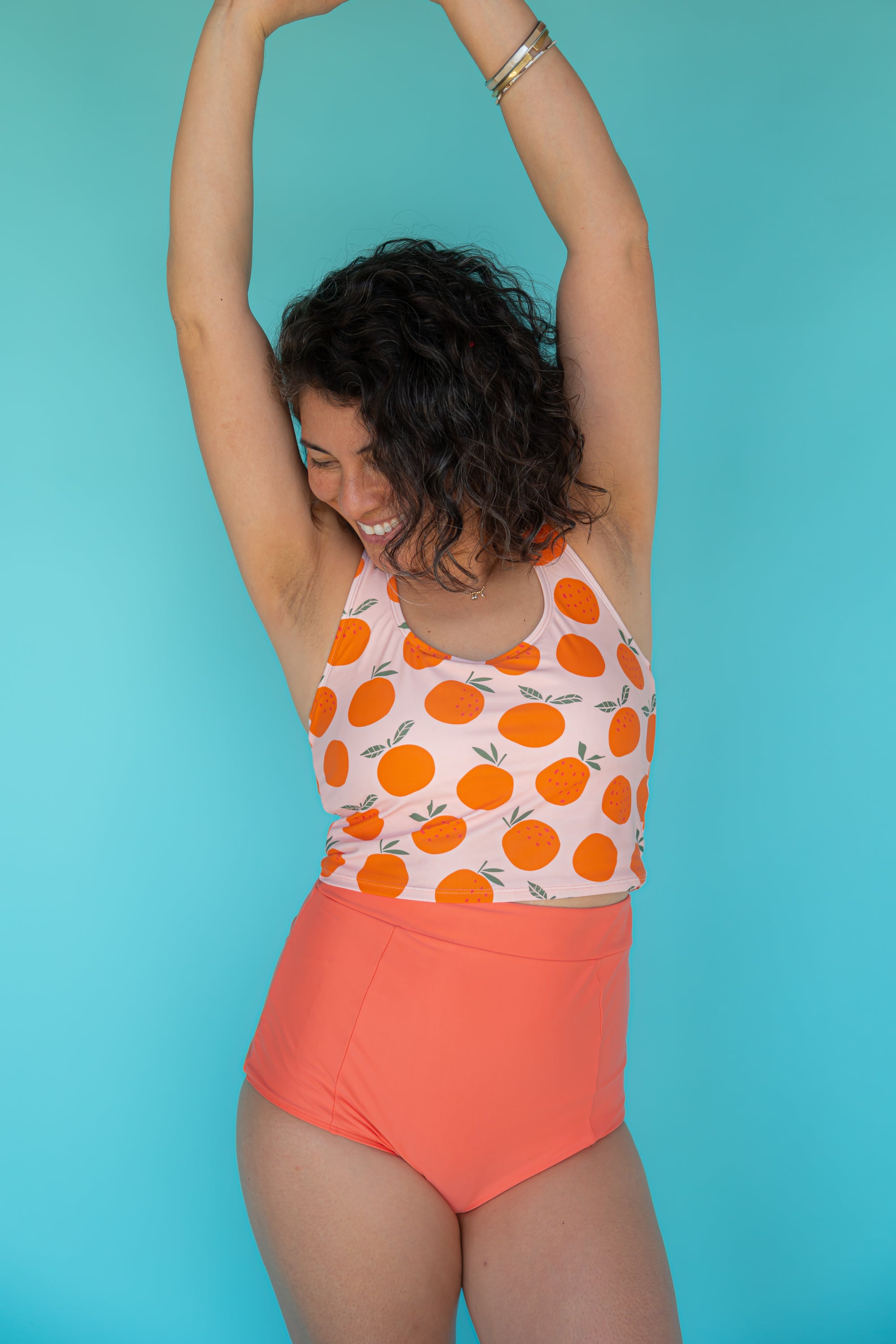 Racer Back Top Oranges