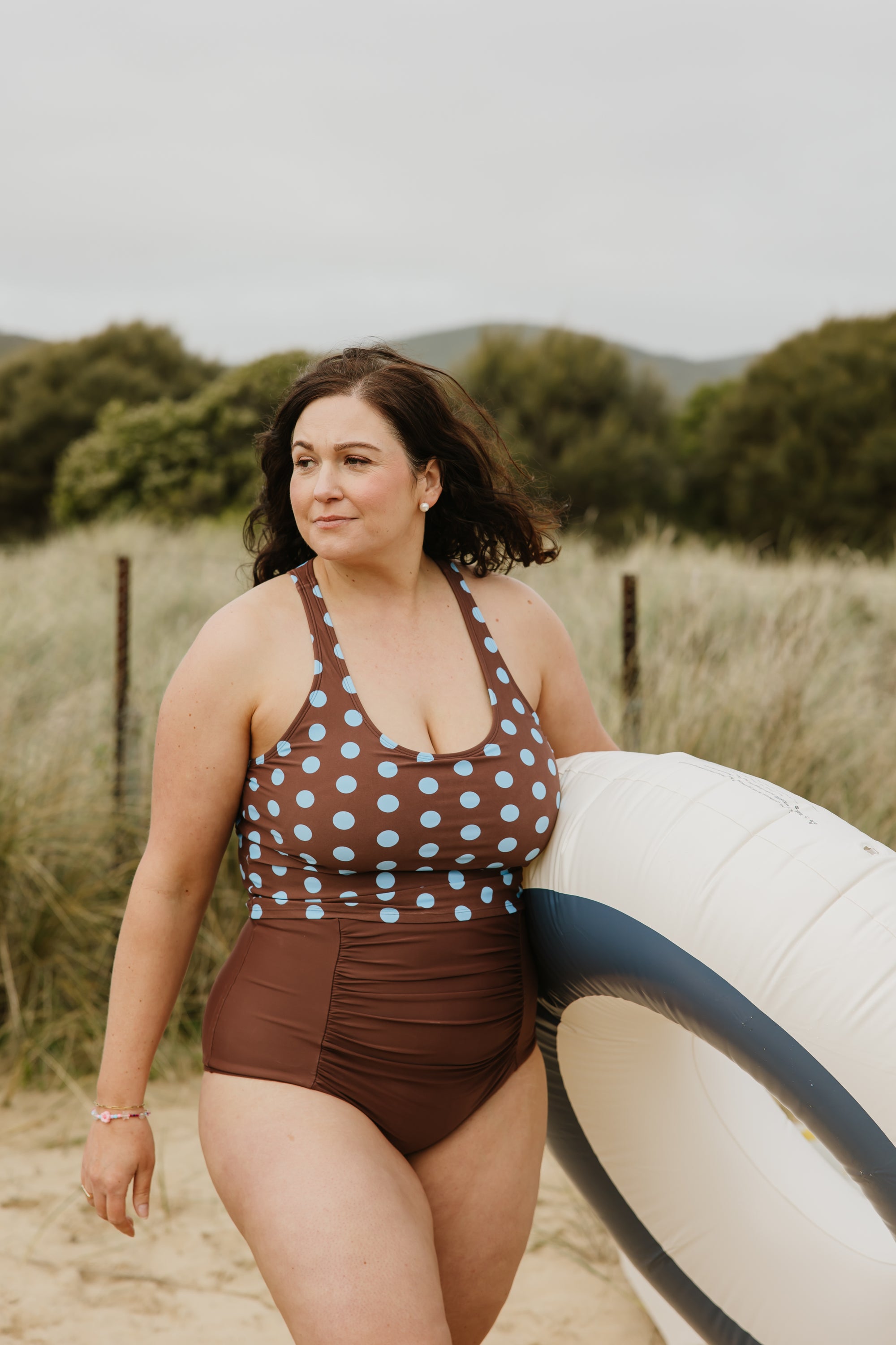 PRE-ORDER: Ruched High Waisted Bottoms Chestnut