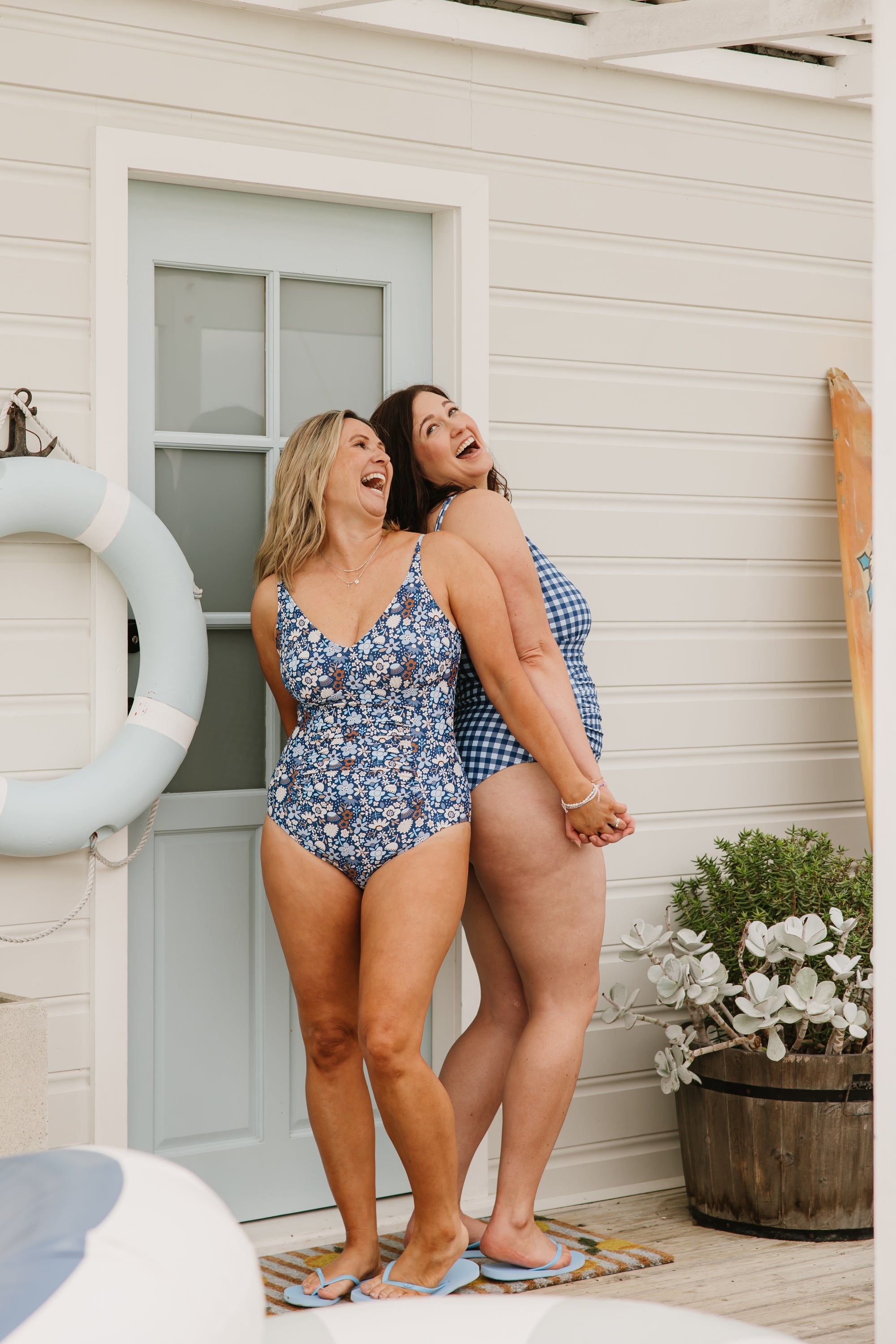 PRE-ORDER: Ruched One Piece Indigo Posy