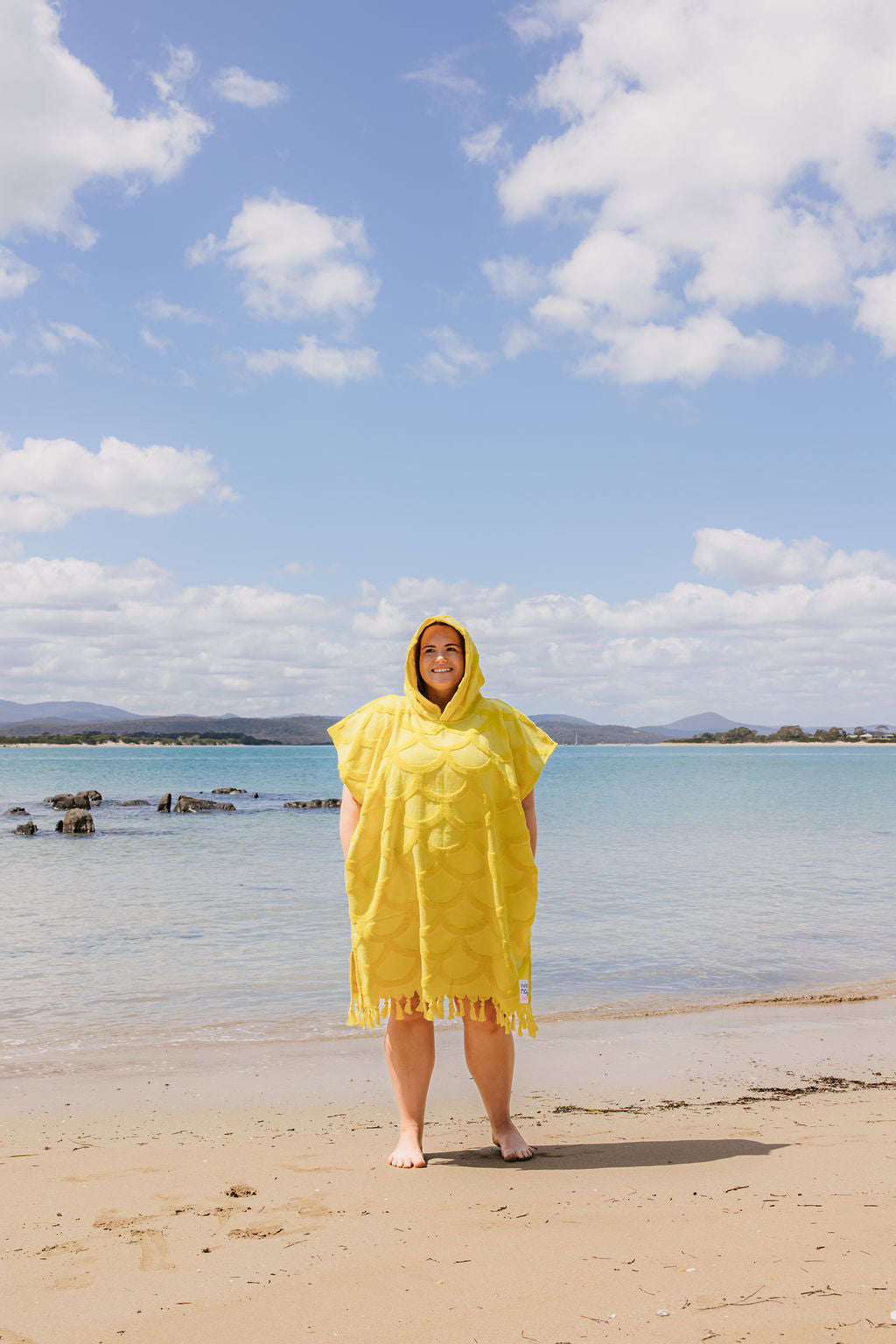 Hooded Towel Sunny Scales