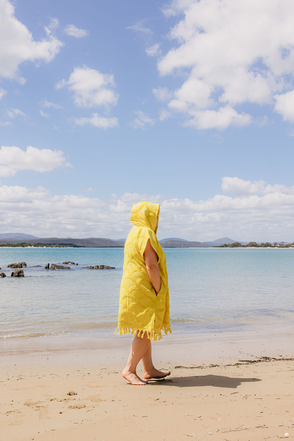 Hooded Towel Sunny Scales