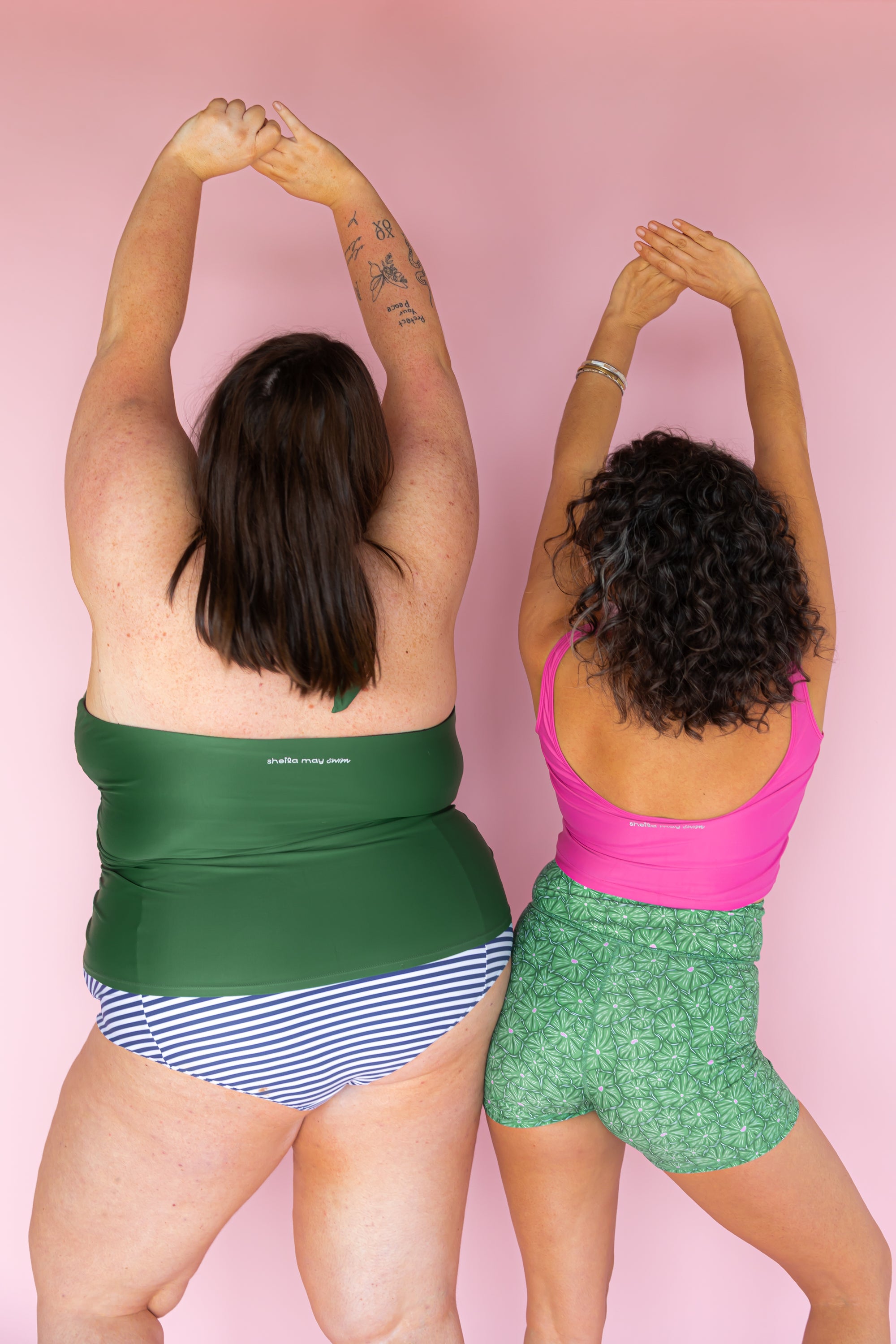Criss-Cross Halter Top Forest
