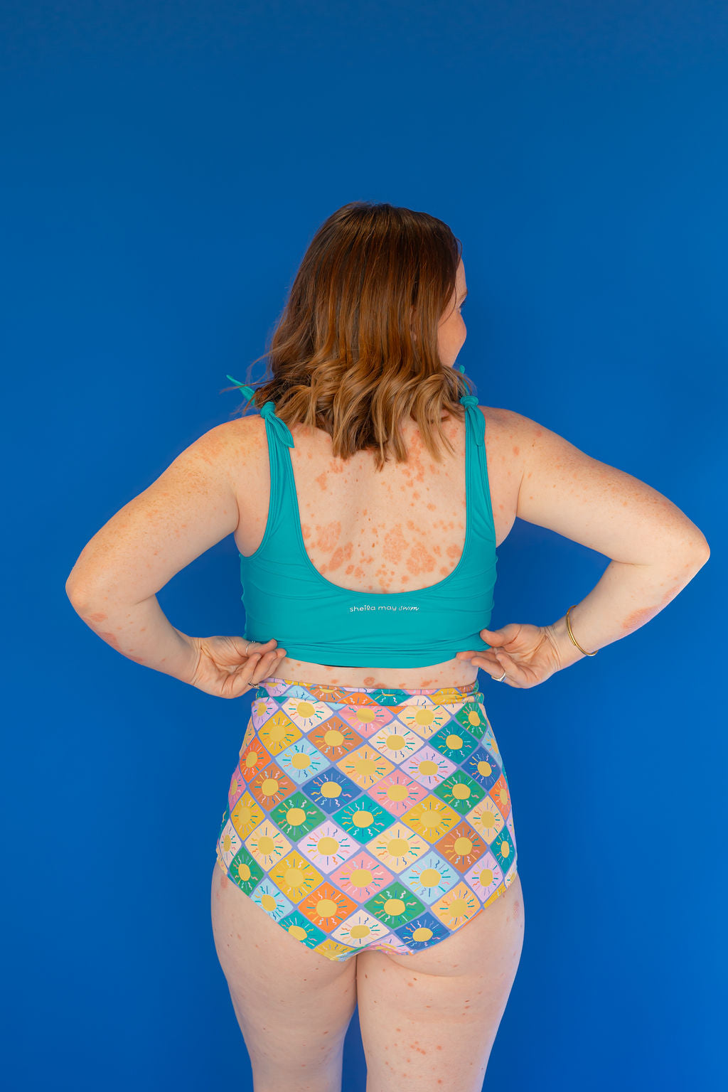 Ruched High Waisted Bottoms Here Comes The Sun