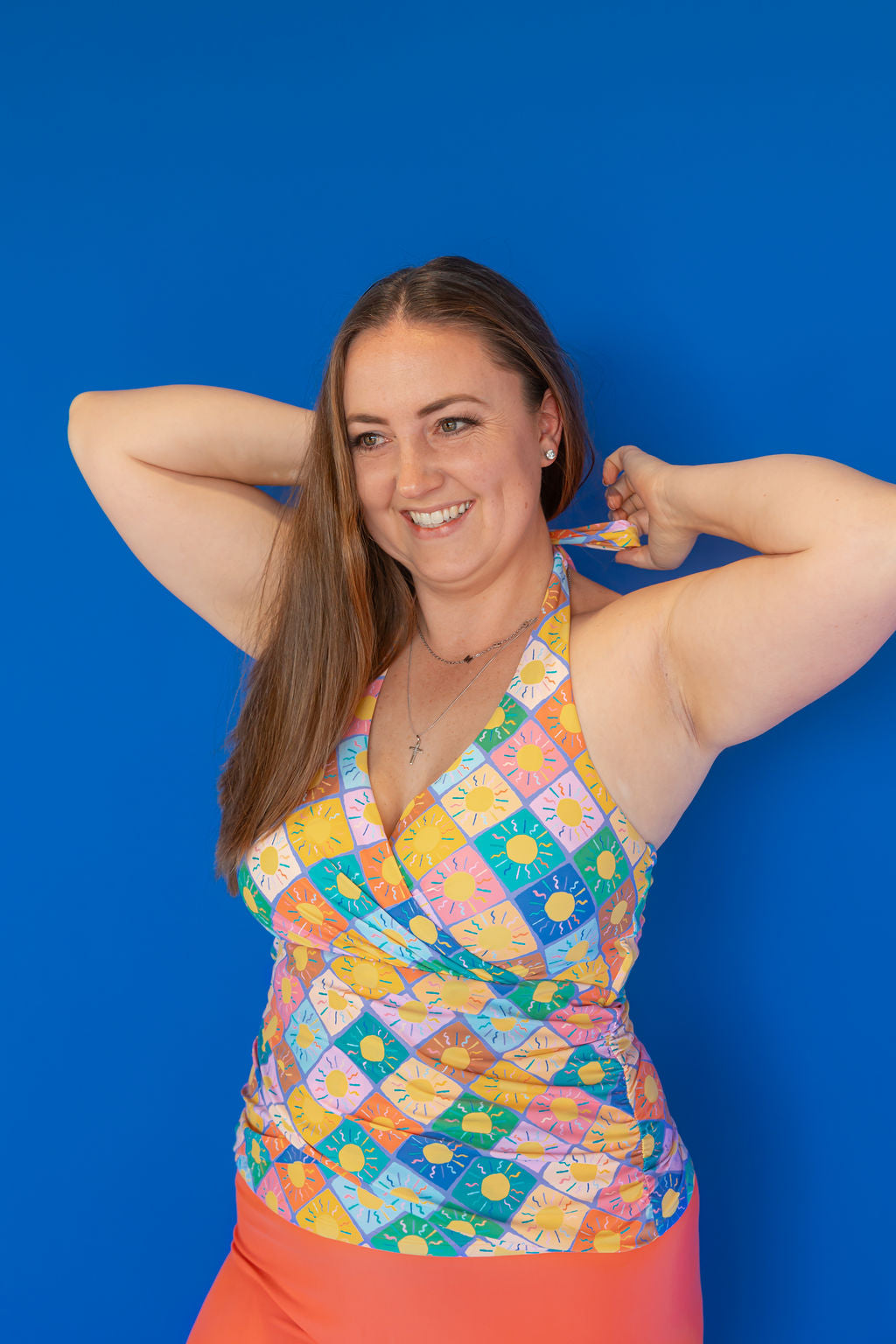 Criss-Cross Halter Top Here Comes The Sun