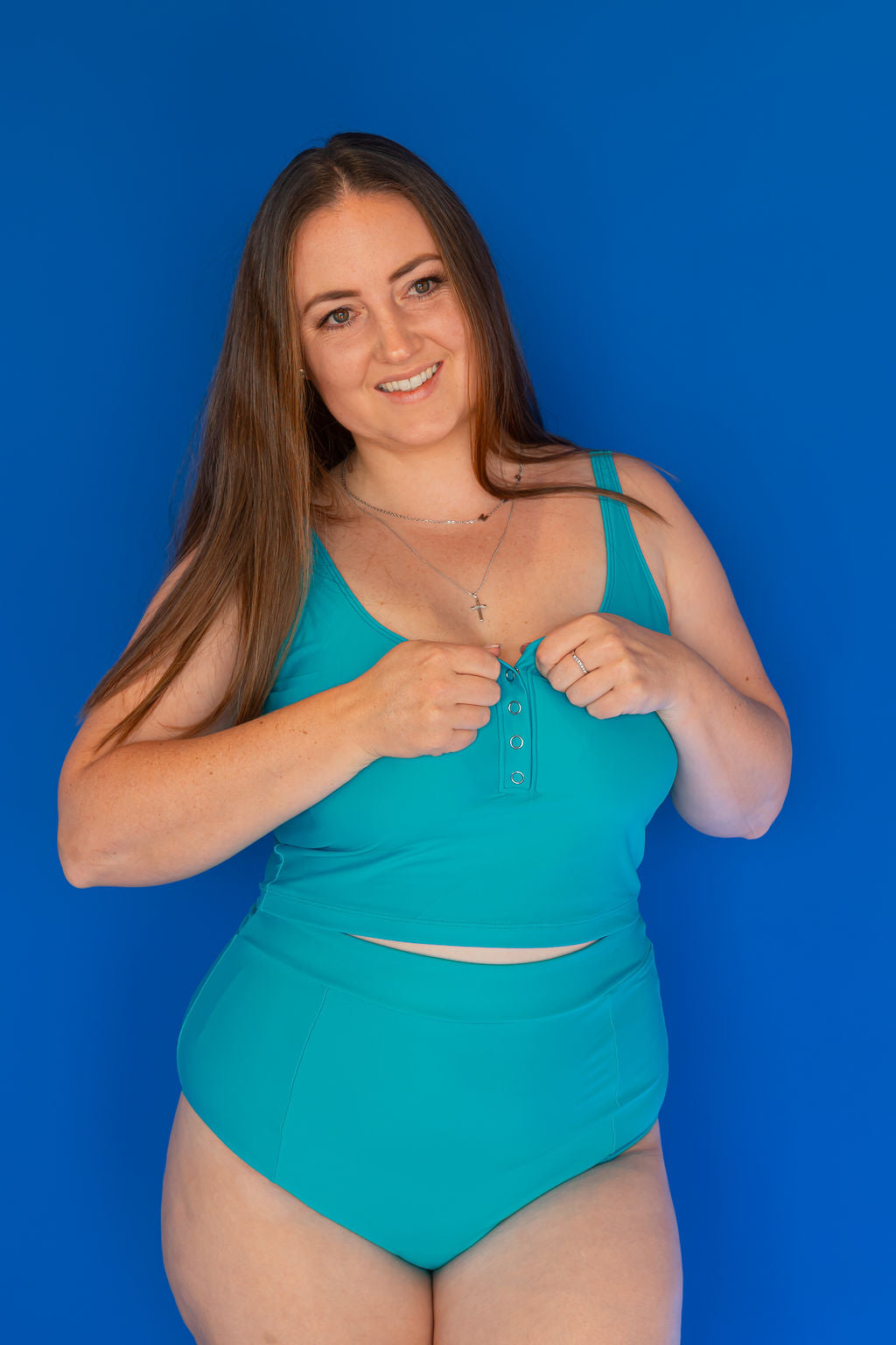 Snap It Up Top Teal