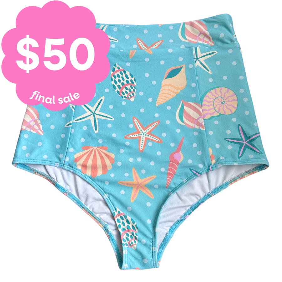 Last Pieces - High Waisted Bottoms Sea Shells