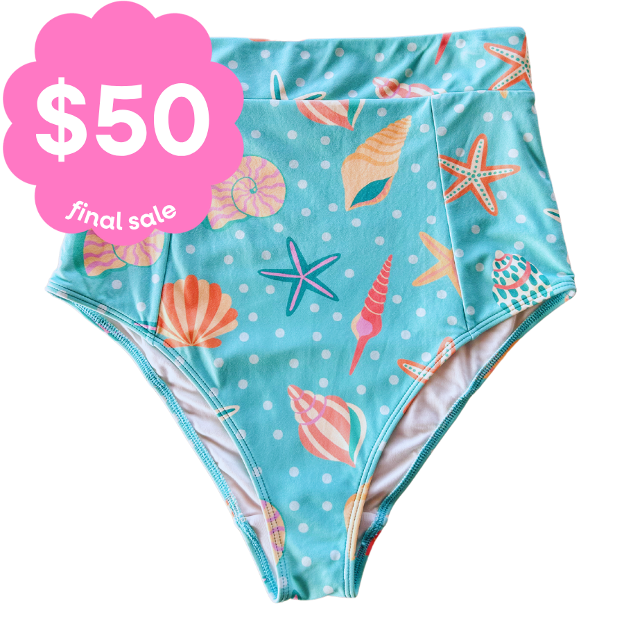 Last Pieces - High Cut Bottoms Sea Shells