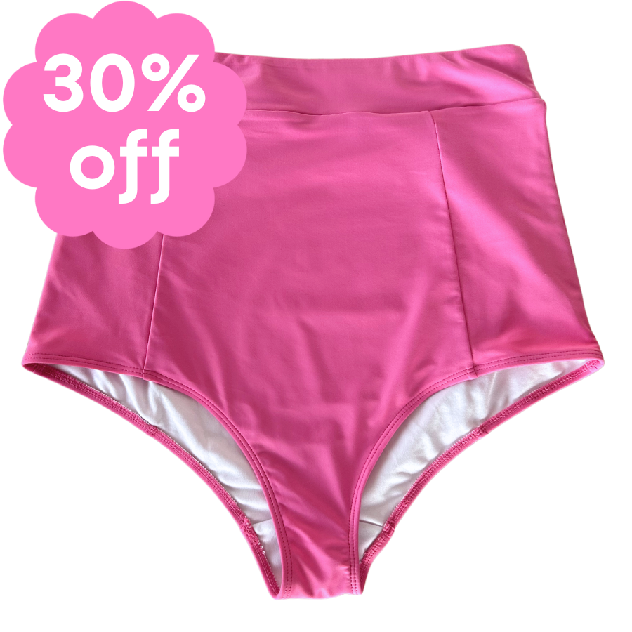 Last Pieces - High Waisted Bottoms Bubblegum