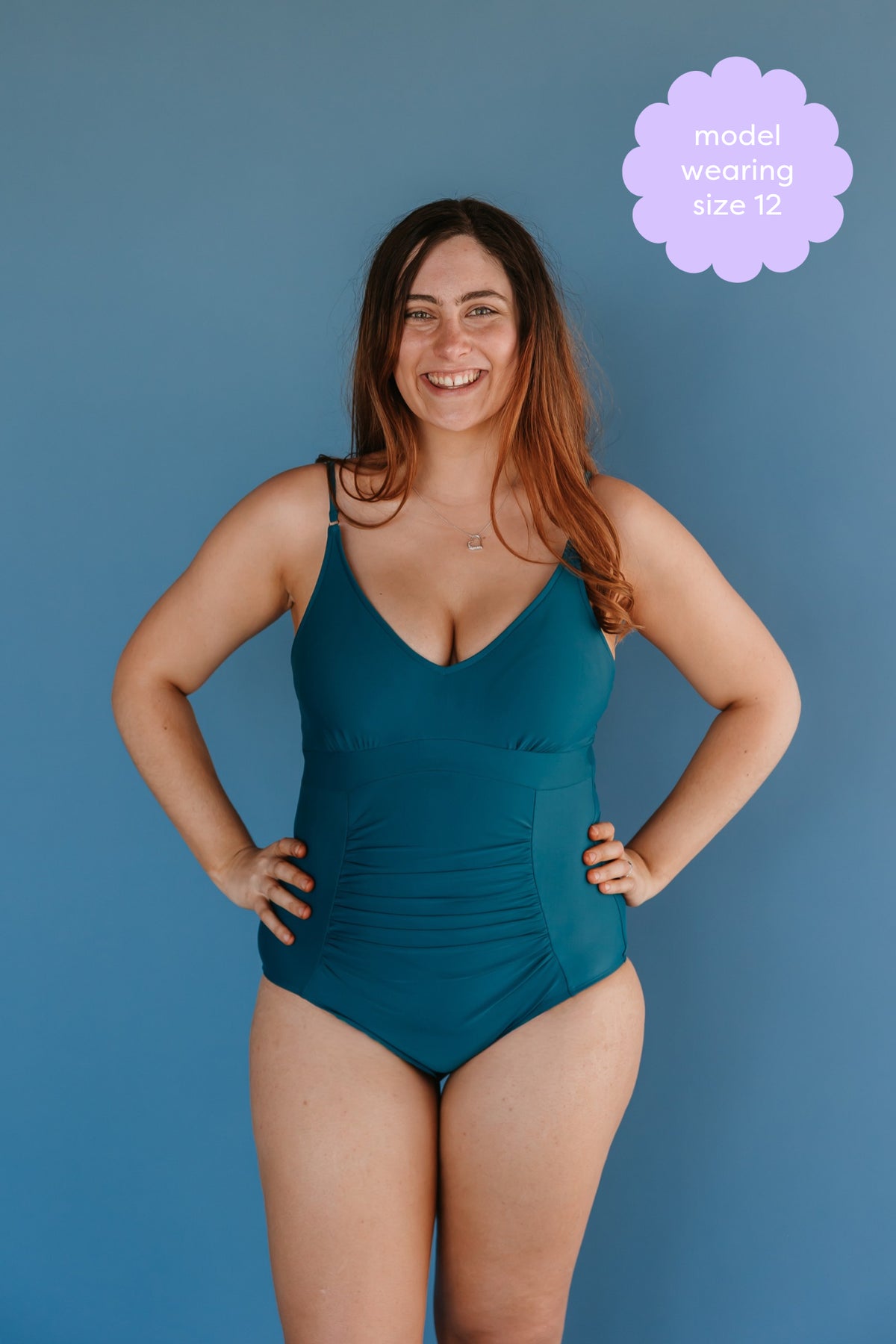 Pre-Order: Ruched One Piece Peacock