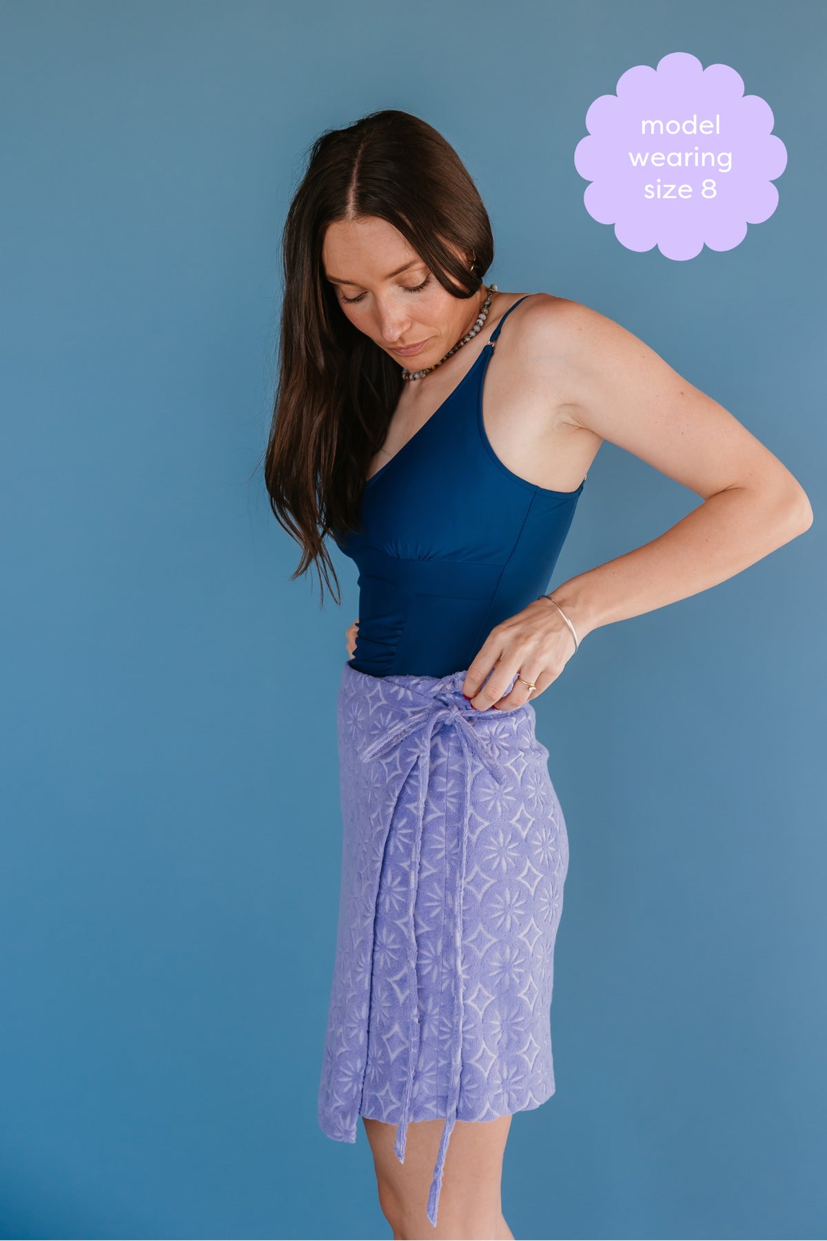 The Terry Skirt - Periwinkle