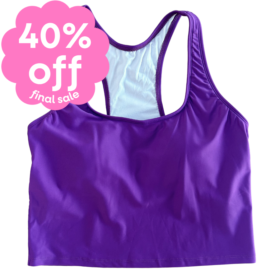 Last Pieces - Racer Back Top Pansy