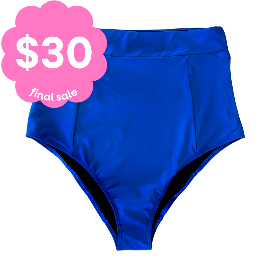 Last Pieces - High Cut Bottoms Sapphire